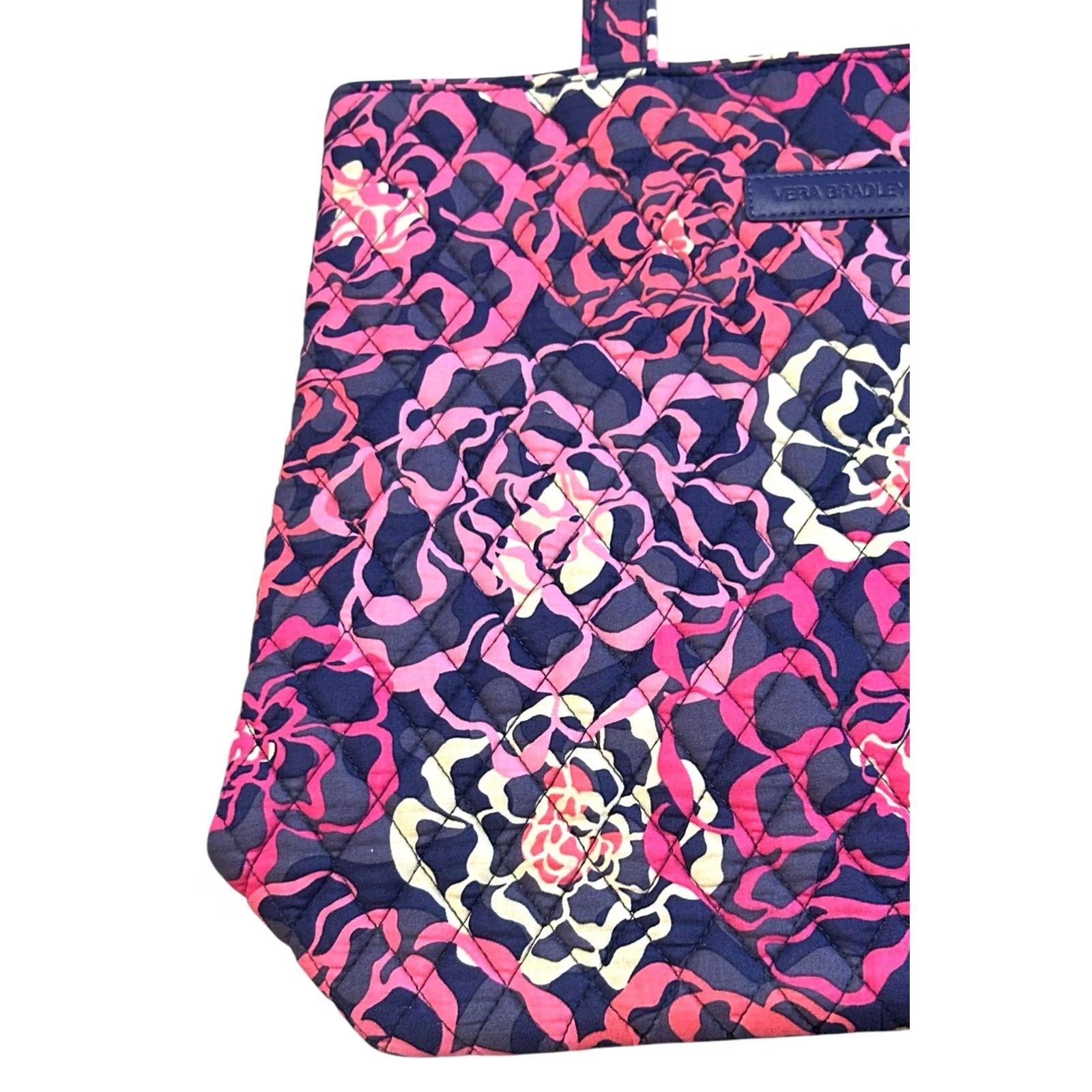 Vintage Vera Vera Bradley KATALINA Pink Purse Floral Women’s Shoulder Handbag Tote Quilted Crossbody? Size ONE SIZE - 5 Thumbnail
