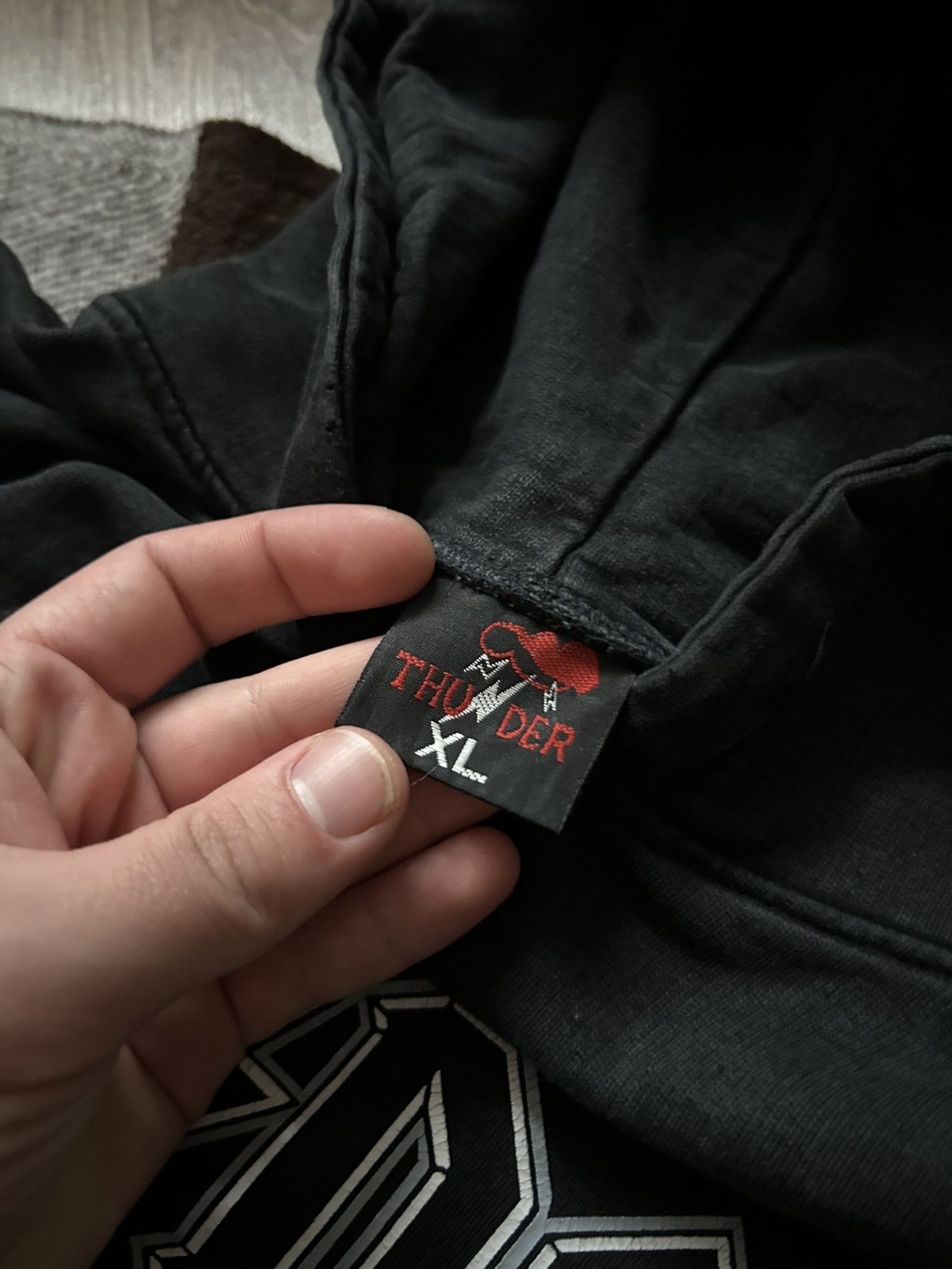 AC/DC × Vintage Vintage AC&DC big logo hoodies y2k rock faded Size US XL / EU 56 / 4 - 5 Thumbnail