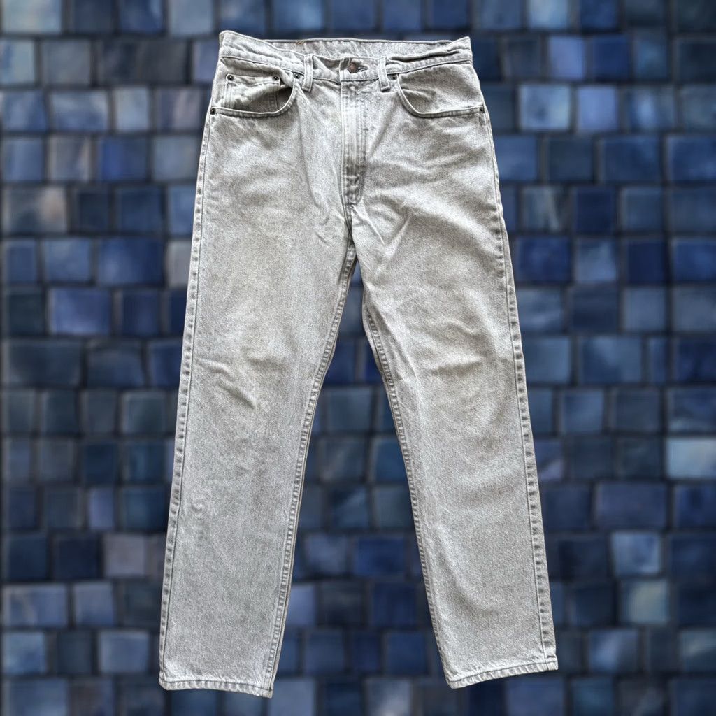 Levi's VINTAGE Levi's 505 Jeans Regular Fit Denim Acid Wash Gray 33x30 Mens Jeans 5-Pocket City Grunge 80s 90s Levi's 500 Series USA Vintage ReplacementTitle Size US 33 - 1 Thumbnail