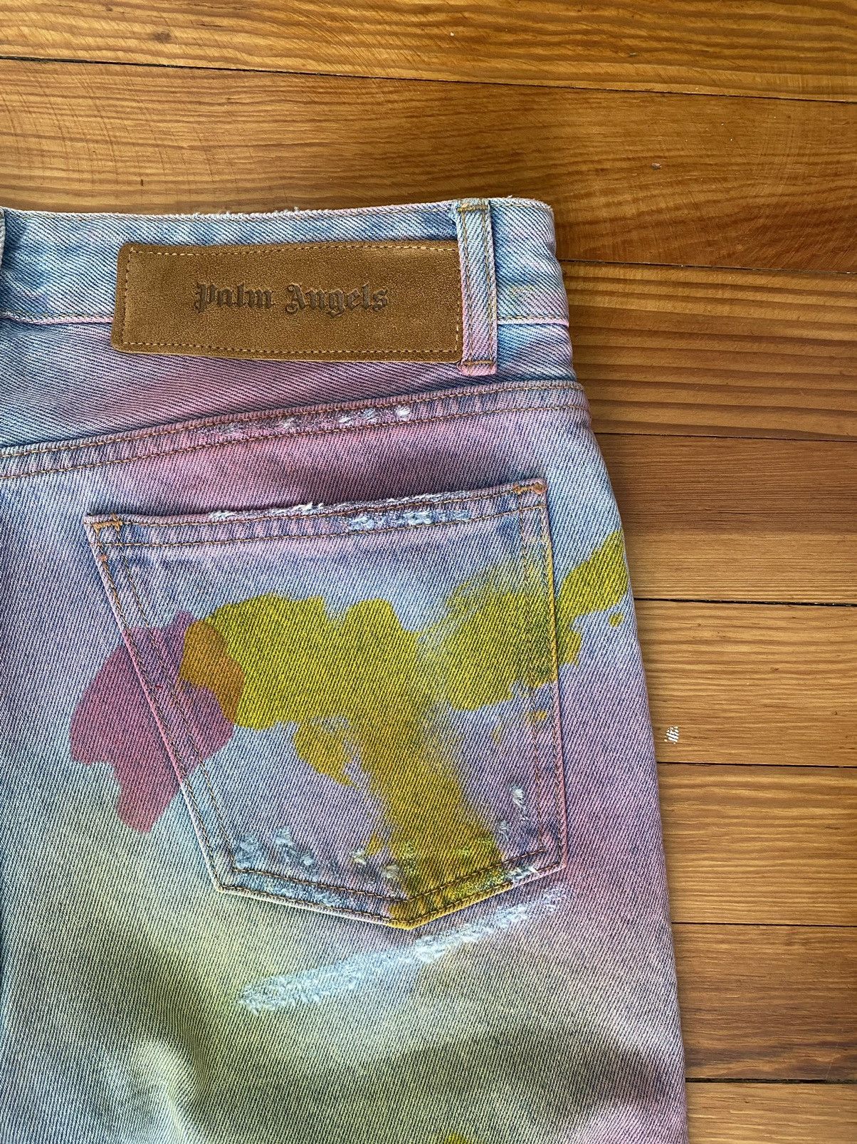 Palm Angels Tie Dye Relaxed Fit Denim Size US 30 / EU 46 - 6 Thumbnail