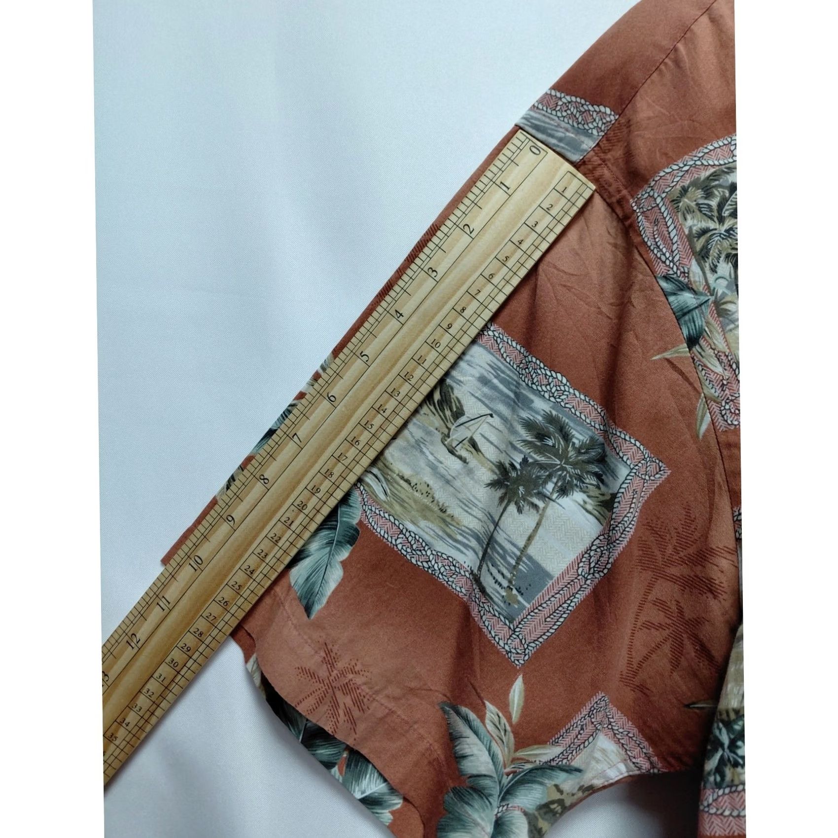 Pierre Cardin Pierre Cardin Hawaiian Shirt Brown Floral Woven Short Sleeve Men Size XL Size US XL / EU 56 / 4 - 7 Thumbnail