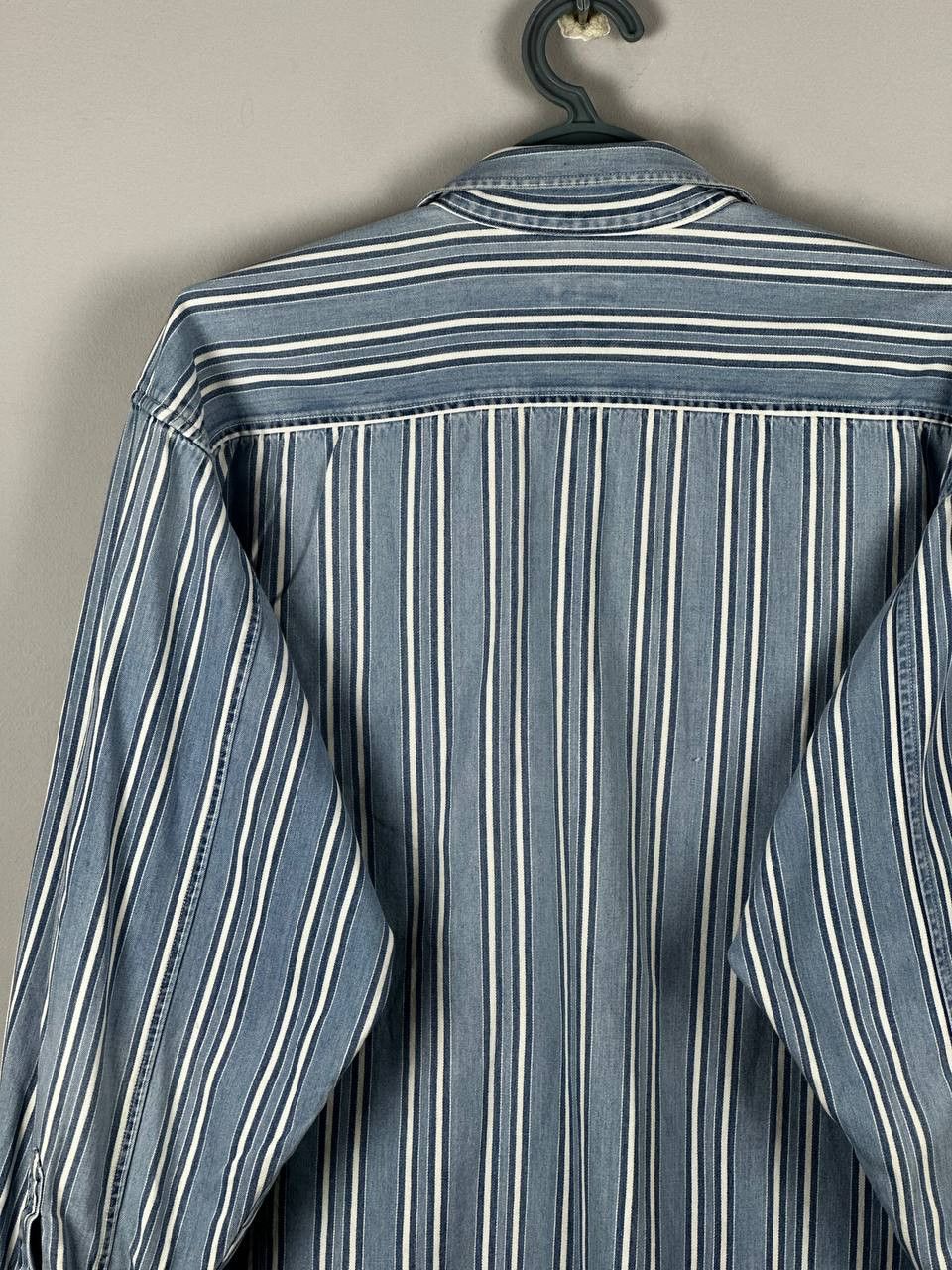 Levi's Vintage Clothing Rare 90s Striped Levi’s Vintage Denim Shirt Long Sleeve Size US L / EU 52-54 / 3 - 13 Thumbnail