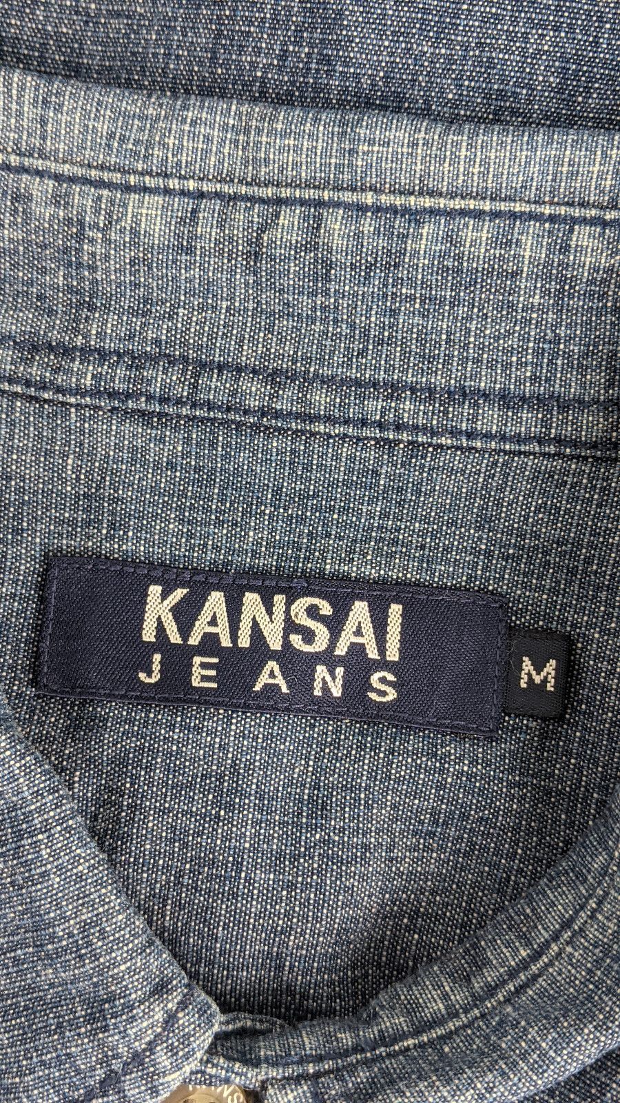 Kansai Yamamoto Vintage 90’ Kansai Yamamoto Denim Jeans shirt Size US M / EU 48-50 / 2 - 4 Thumbnail