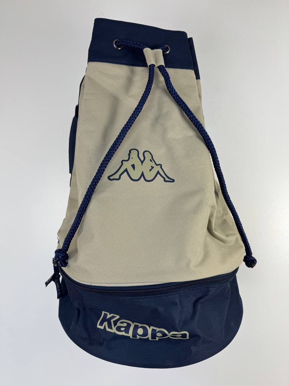 Kappa Kappa Drawstring Backpack Blue White Gym Bag Sports Sackpack Size ONE SIZE - 1 Thumbnail