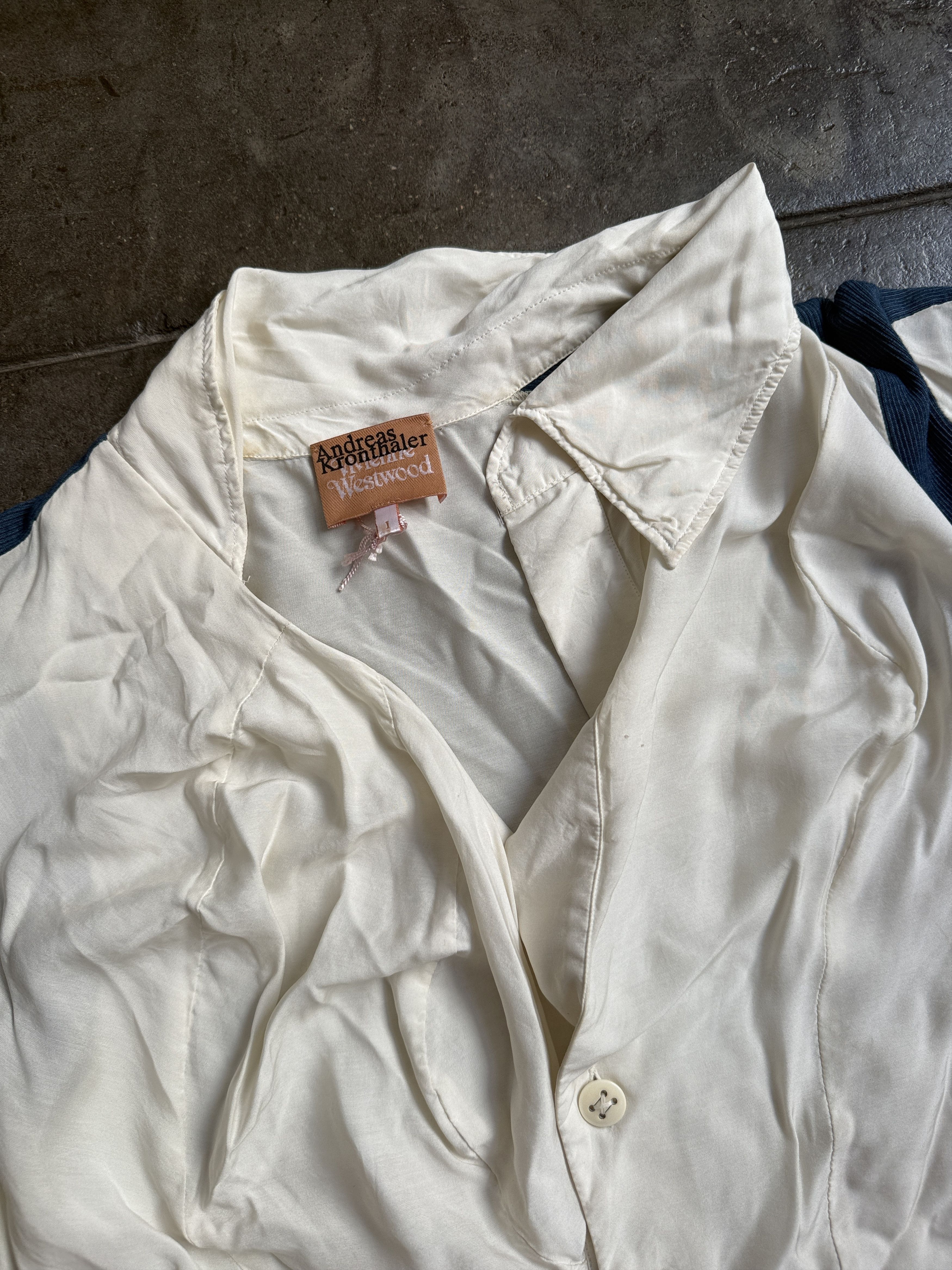 Vivienne Westwood 2016 Silk Blend Button Up Andreas Kronthaler Top Size M / US 6-8 / IT 42-44 - 6 Thumbnail