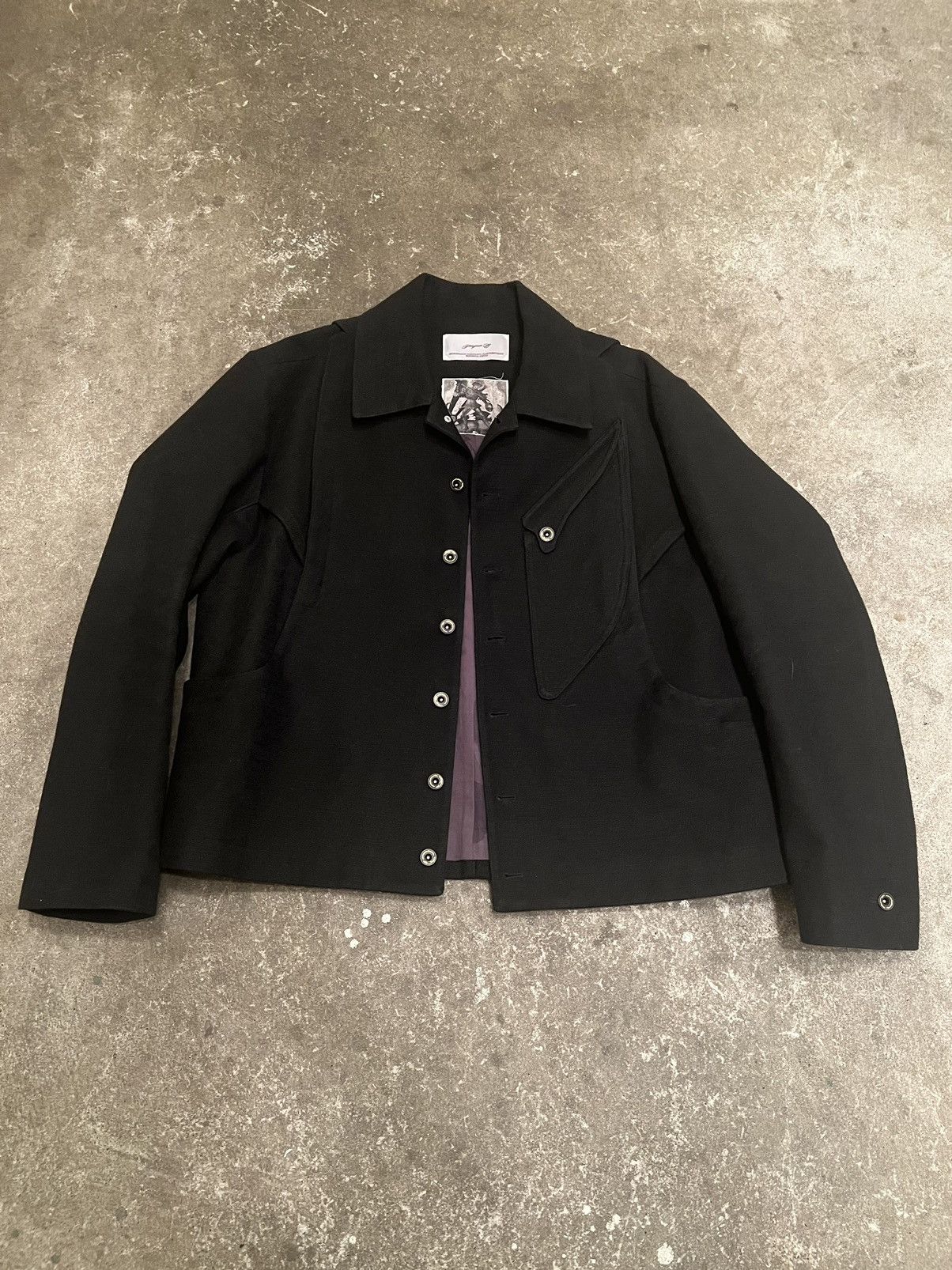 image of Professor E. 22Fw-Pe-Jkt-02 in Black, Men's (Size Medium)