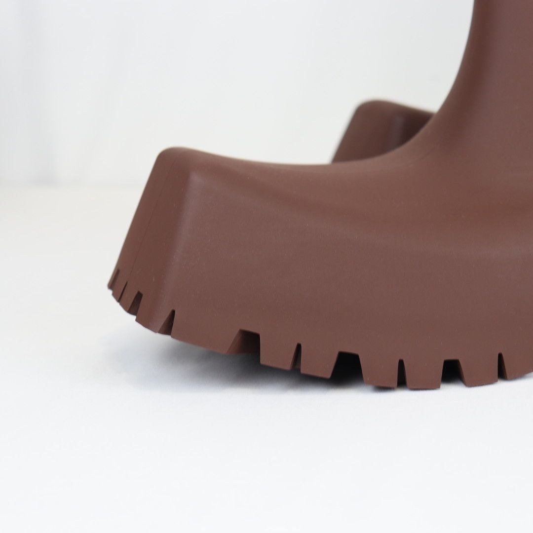 Balenciaga o1rshd1 Q:4 / Trooper Rubber Boots in Coffee Brown Size US 9 / EU 42 - 6 Thumbnail