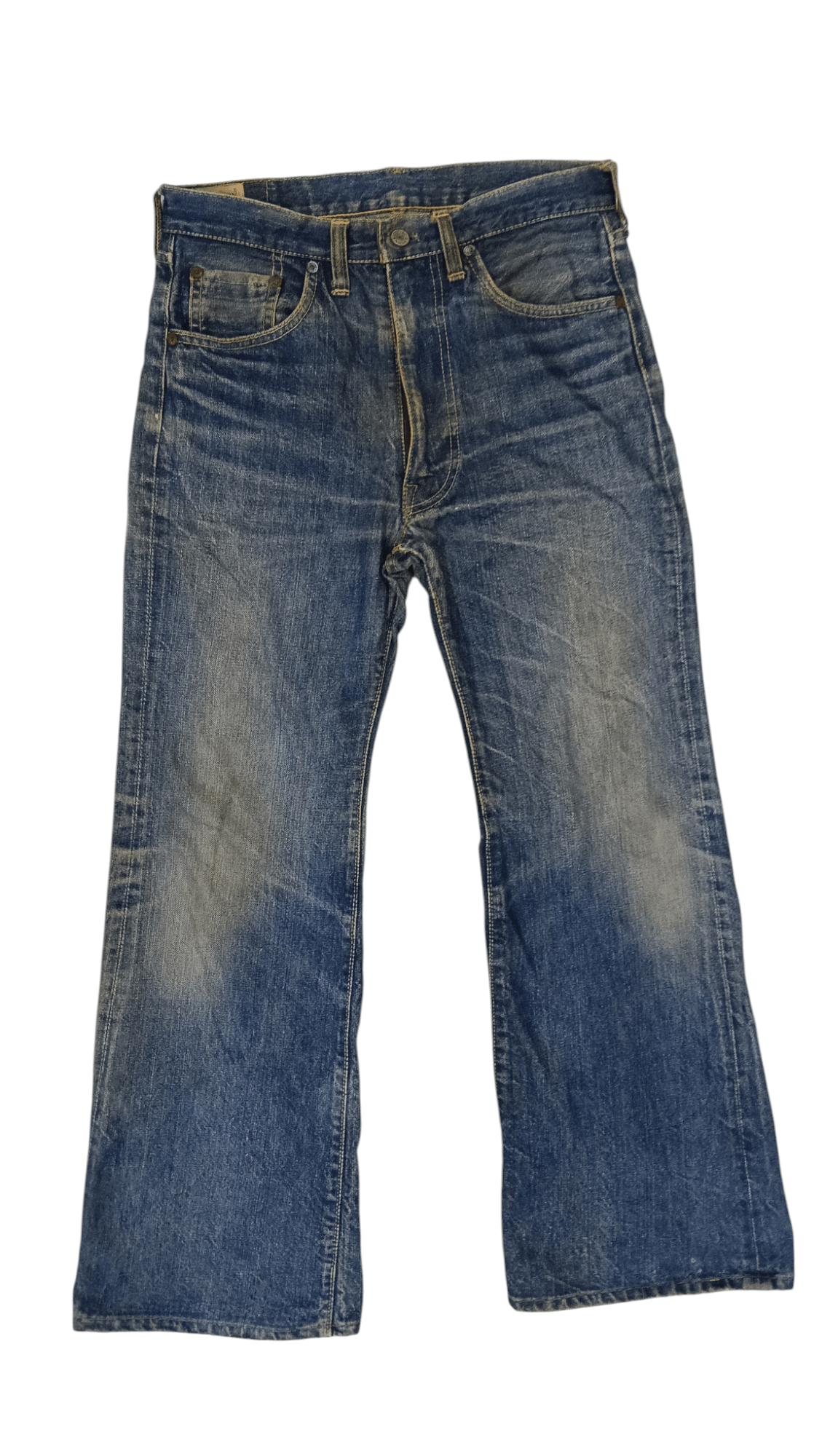 Vintage 80s Canton Genuine Indigo Flare Denim (S 370) w29 Size US 29 - 1 Thumbnail
