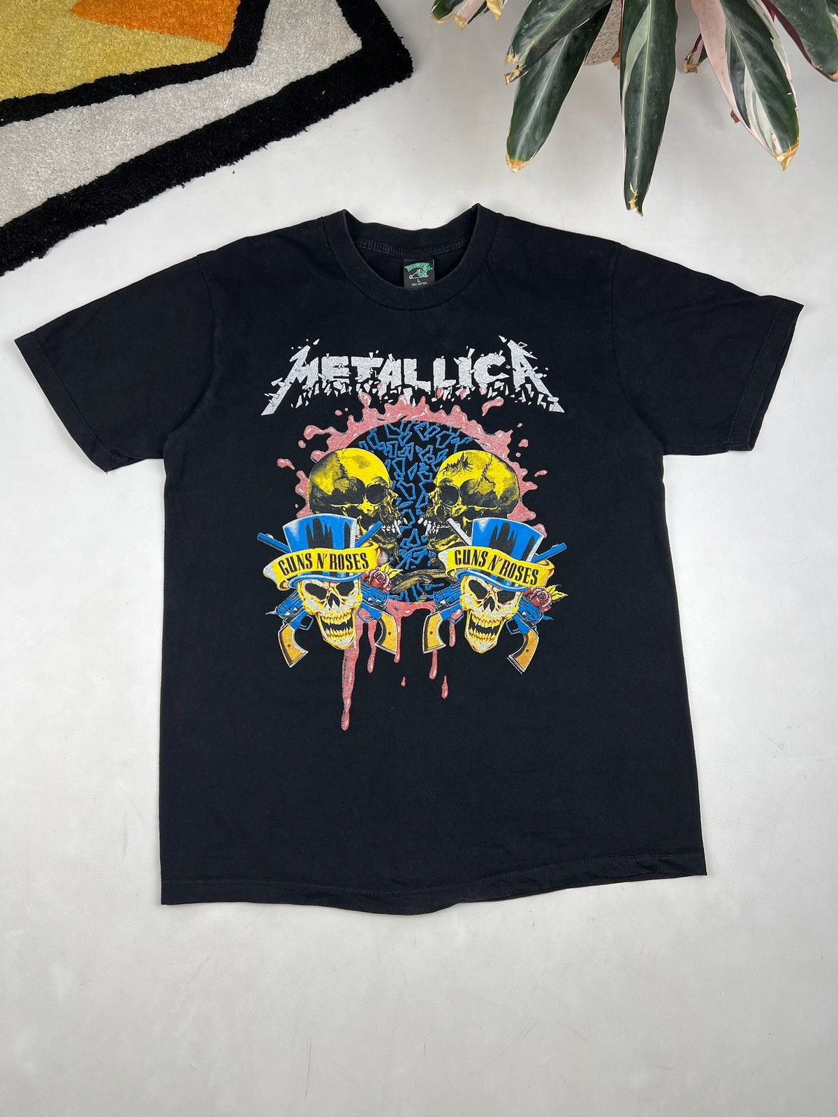 Band Tees × Vintage Vintage Guns N Roses ‘Use Your Illusion 2’ Metallica T-Shirt Size US L / EU 52-54 / 3 - 1 Thumbnail