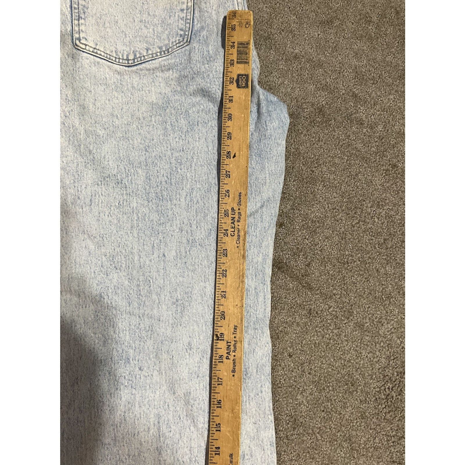 Abercrombie & Fitch Abercrombie & Fitch The'90s Relaxed Jeans Women 33/16 Blue Denim Cotton High Rise Straight 5-Pocket Zipper Button Machine Washable Vintage No/No Size 38" / US 16 / IT 52 - 7 Thumbnail