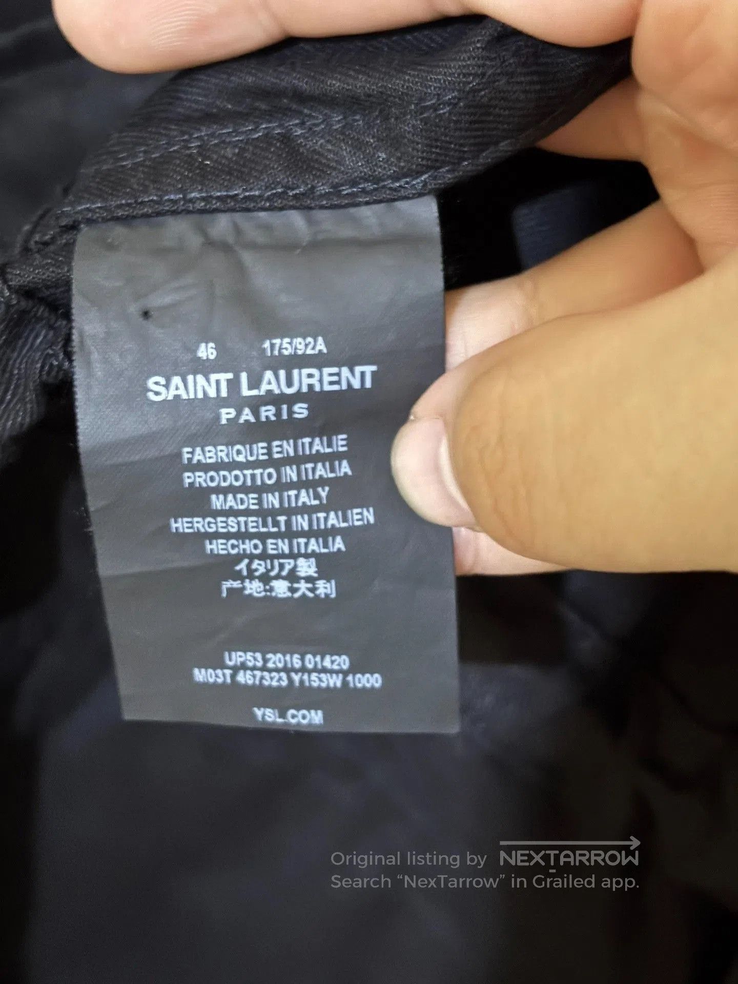 Saint Laurent Paris Saint Laurent Black Hunting Jacket. Size US S / EU 44-46 / 1 - 8 Thumbnail