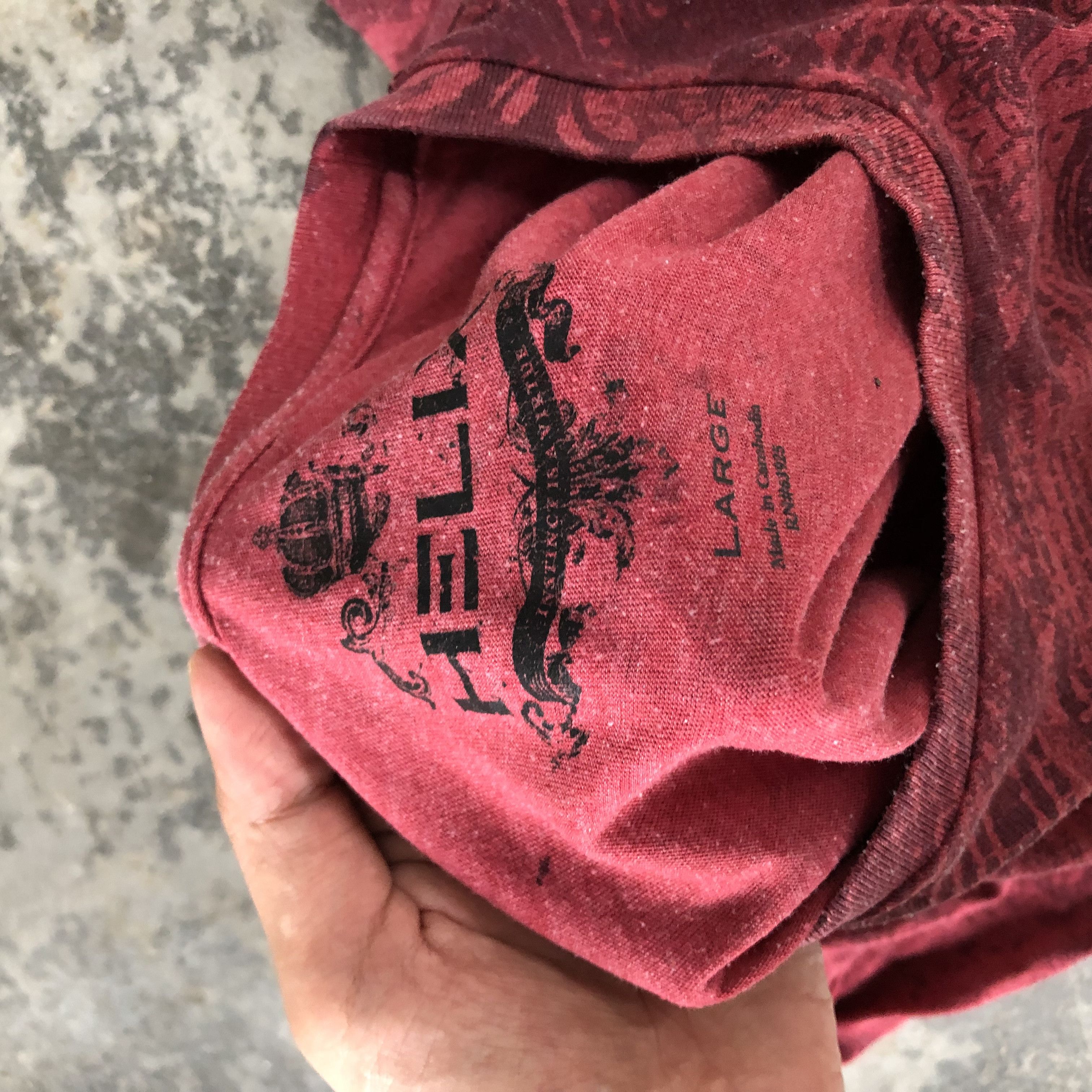 Affliction HELIX GRUNGE SHORT SLEEVE 🍒 Size US L / EU 52-54 / 3 - 6 Thumbnail