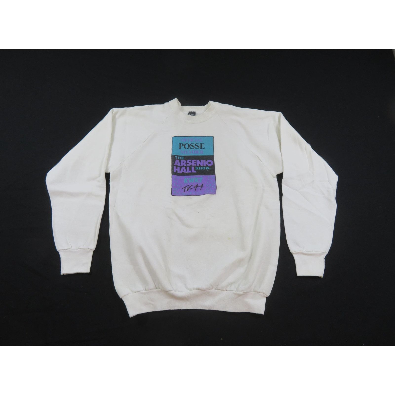 Other Arsenio Hall Show Sweatshirt White Screen Stars Sz L 1990s Size US L / EU 52-54 / 3 - 1 Thumbnail
