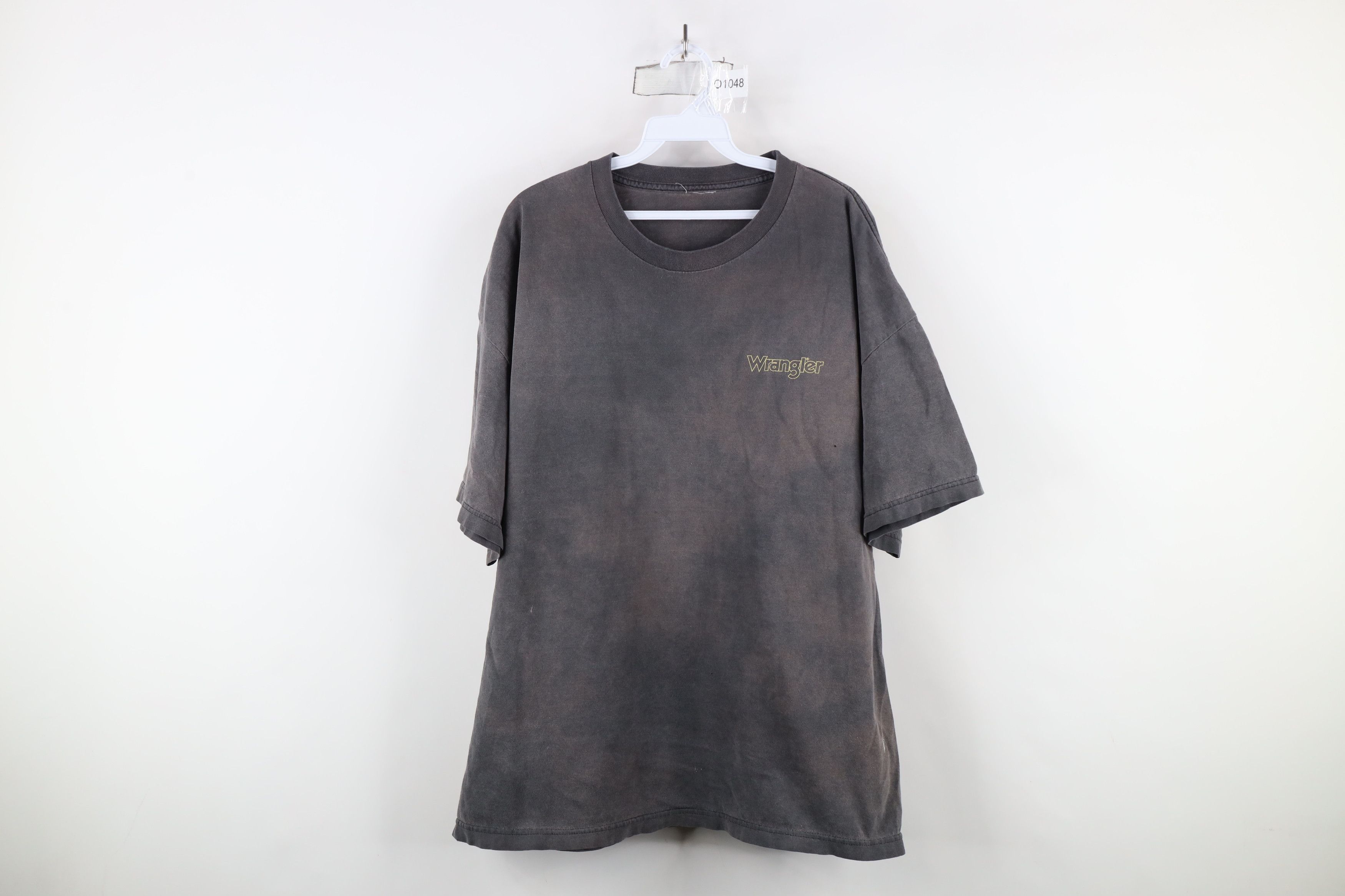 Vintage × Wrangler Vintage 90s Wrangler Dare ToBe Bold Bull Fire Flames T-Shirt Size US XXL / EU 58 / 5 - 1 Thumbnail