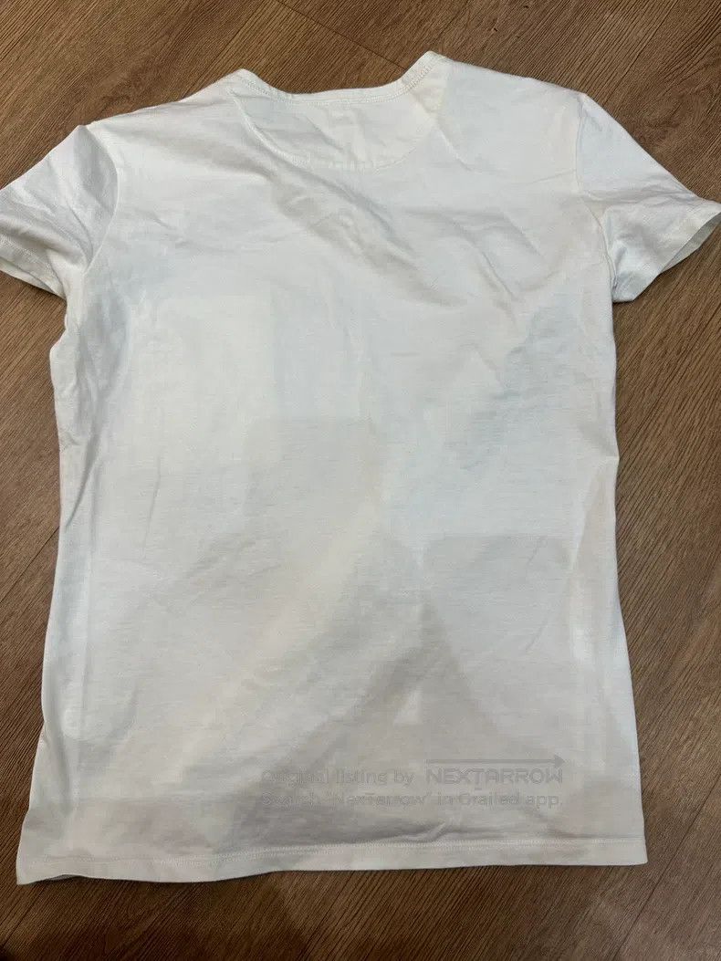 Hermes Hermes White Short Sleeve T-Shirt with Fine Embroidery Pat Size XS / US 0-2 / IT 36-38 - 2 Thumbnail