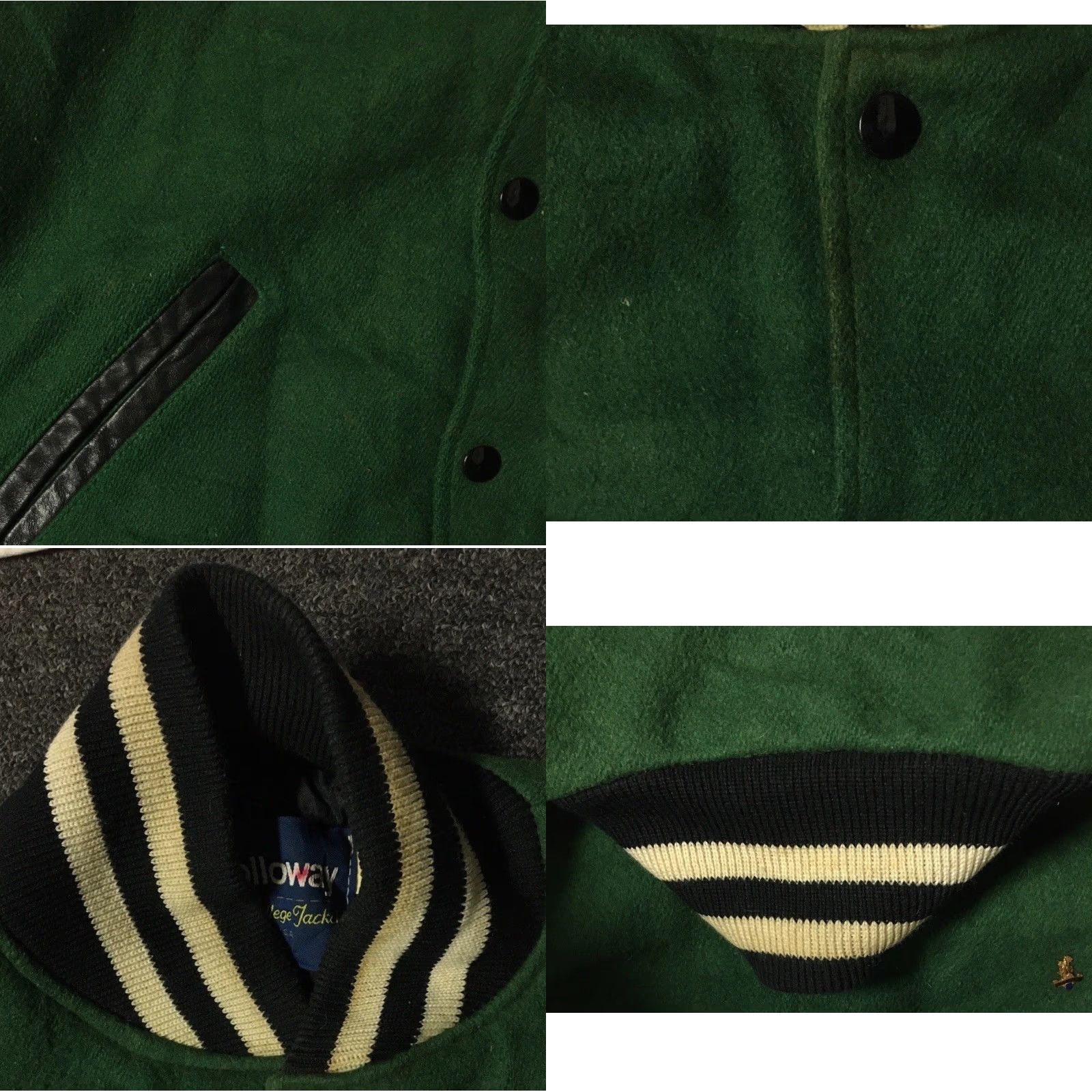 Vintage Vtg 80s Faded Varsity Letterman Jacket M USA School Football Track PE Grunge 90s Size US M / EU 48-50 / 2 - 8 Thumbnail
