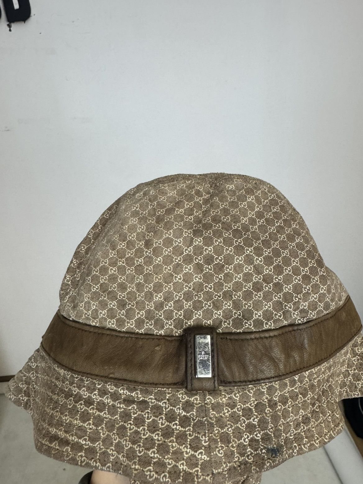 Gucci Gucci Vintage Monogram Bucket Hat Leather Size M Kids Size ONE SIZE - 8 Thumbnail