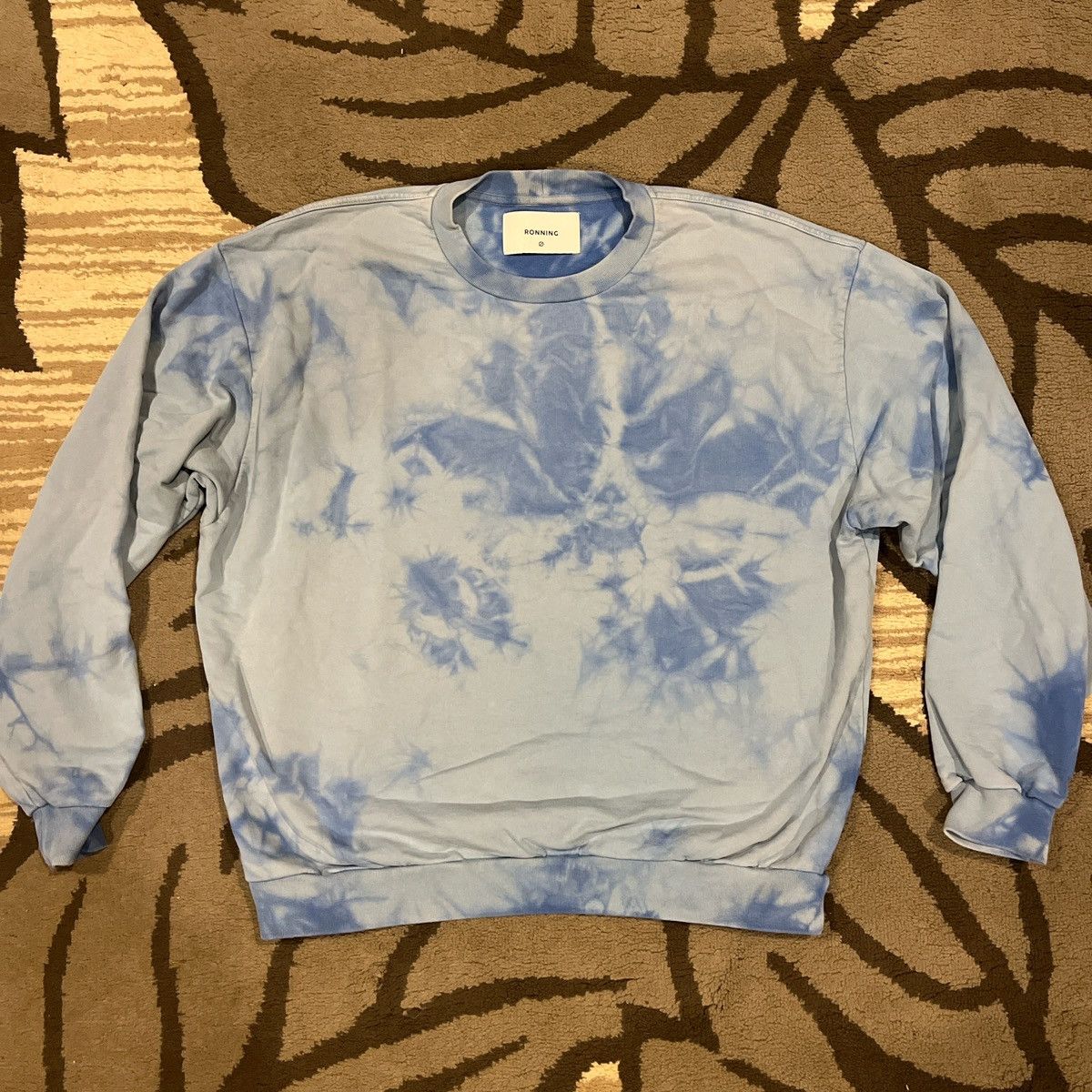 Ronning Ronning tie dye blue crewneck Size US M / EU 48-50 / 2 - 1 Thumbnail