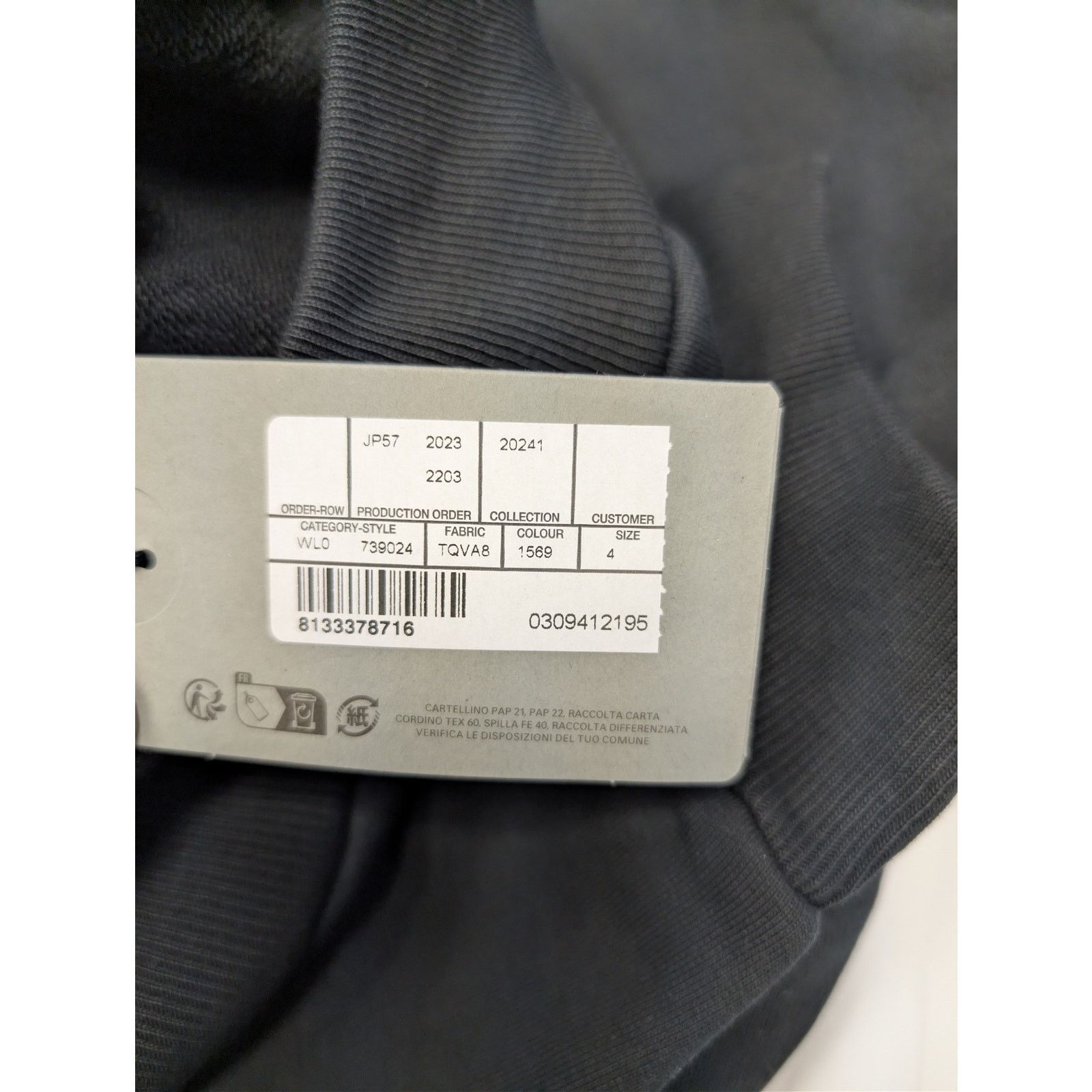 Balenciaga o1rshd1 Gaffer Molleton Archetype Large Fit Hoodie in Black Size US XL / EU 56 / 4 - 22 Thumbnail