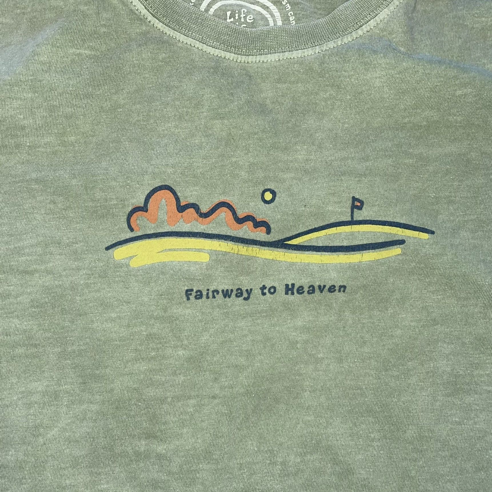 Life is Good Life is Good Men's T-Shirt Regular Size M Green Graphic Tee 2020s Size US M / EU 48-50 / 2 - 3 Thumbnail