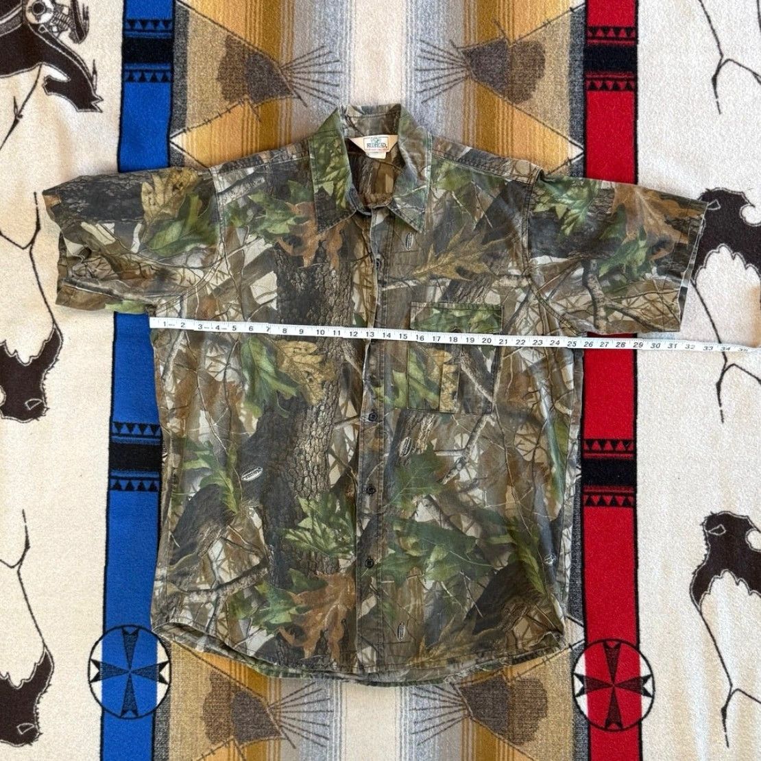 Realtree VINTAGE Redhead Button Up Shirt Camouflage Camo Size XL Mens Short Sleeve Collared 90s Travel Hunting Nature Brown Camouflage Pattern Size US XL / EU 56 / 4 - 5 Thumbnail