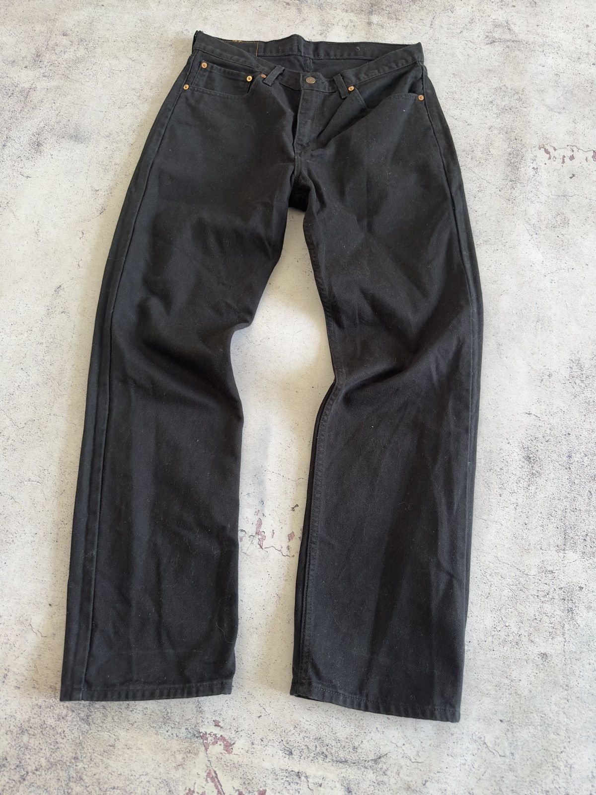 Levi's Levis 751 Black Denim Jeans Pants Size 34/32 Size US 34 / EU 50 - 2 Thumbnail