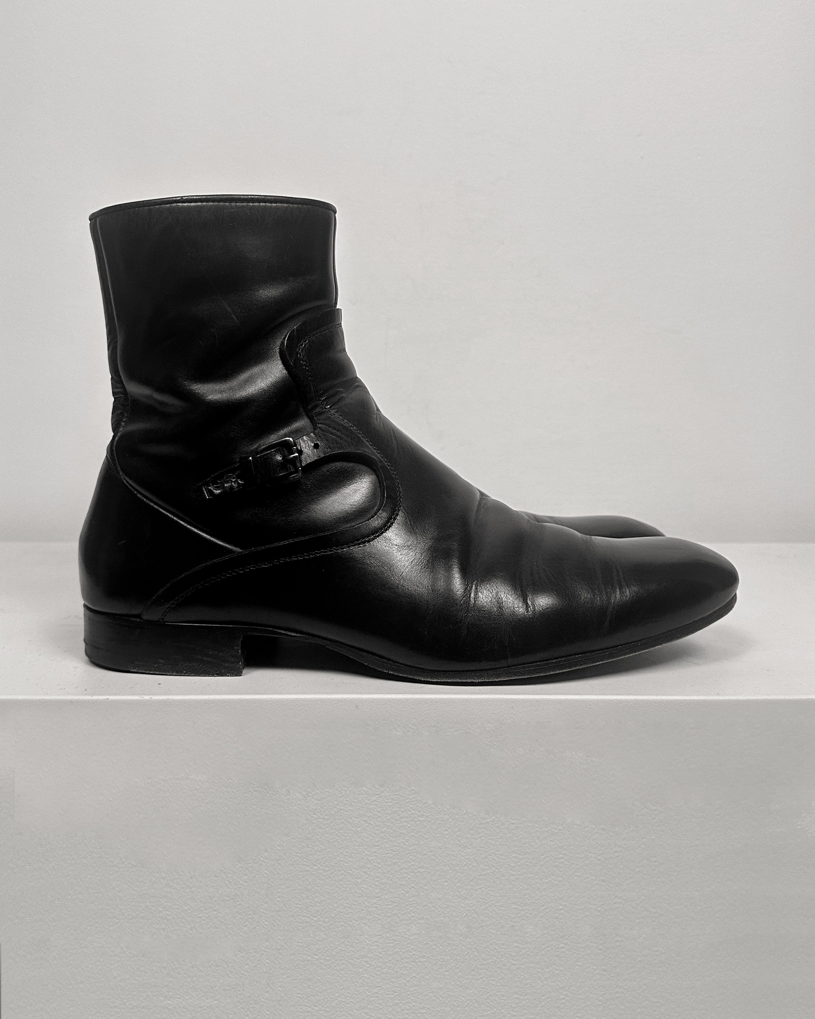Yves Saint Laurent YvesSaintLaurent Military Buckle Boots by Tom Ford Size US 8 / EU 41 - 3 Thumbnail