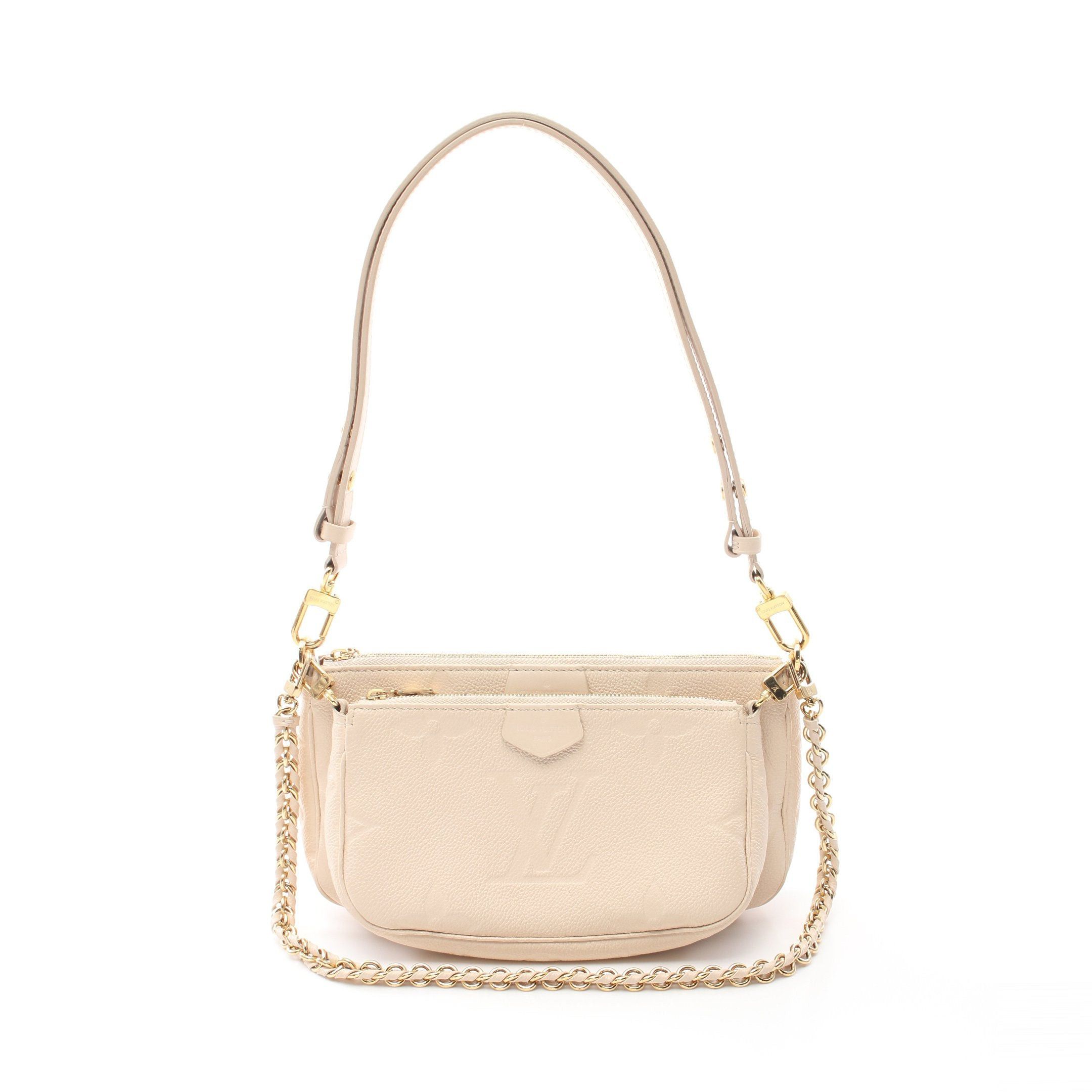 Louis Vuitton Louis Vuitton Multy Pochette Accessoires Monogram Empreinte Claim Shoulder Bag Leather Ivory Size ONE SIZE - 1 Thumbnail