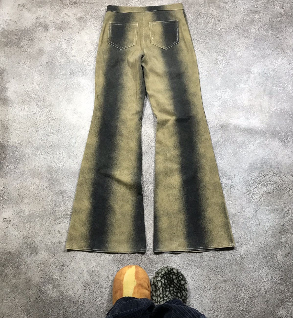 Vintage Y2K Baggy Wide Leg Flared Pants Techwear Archive Logo 27 Size 27" / US 4 / IT 40 - 3 Thumbnail