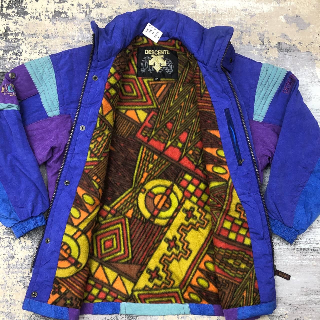 Descente Y152. VTG DESCENTE JAPAN SKI WINTER FLEECE JACKET Size US M / EU 48-50 / 2 - 1 Thumbnail