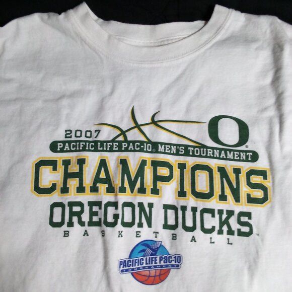 Gildan Oregon Ducks Basketball PAC-10 Tournament Champions T-Shirt Size US XL / EU 56 / 4 - 1 Thumbnail