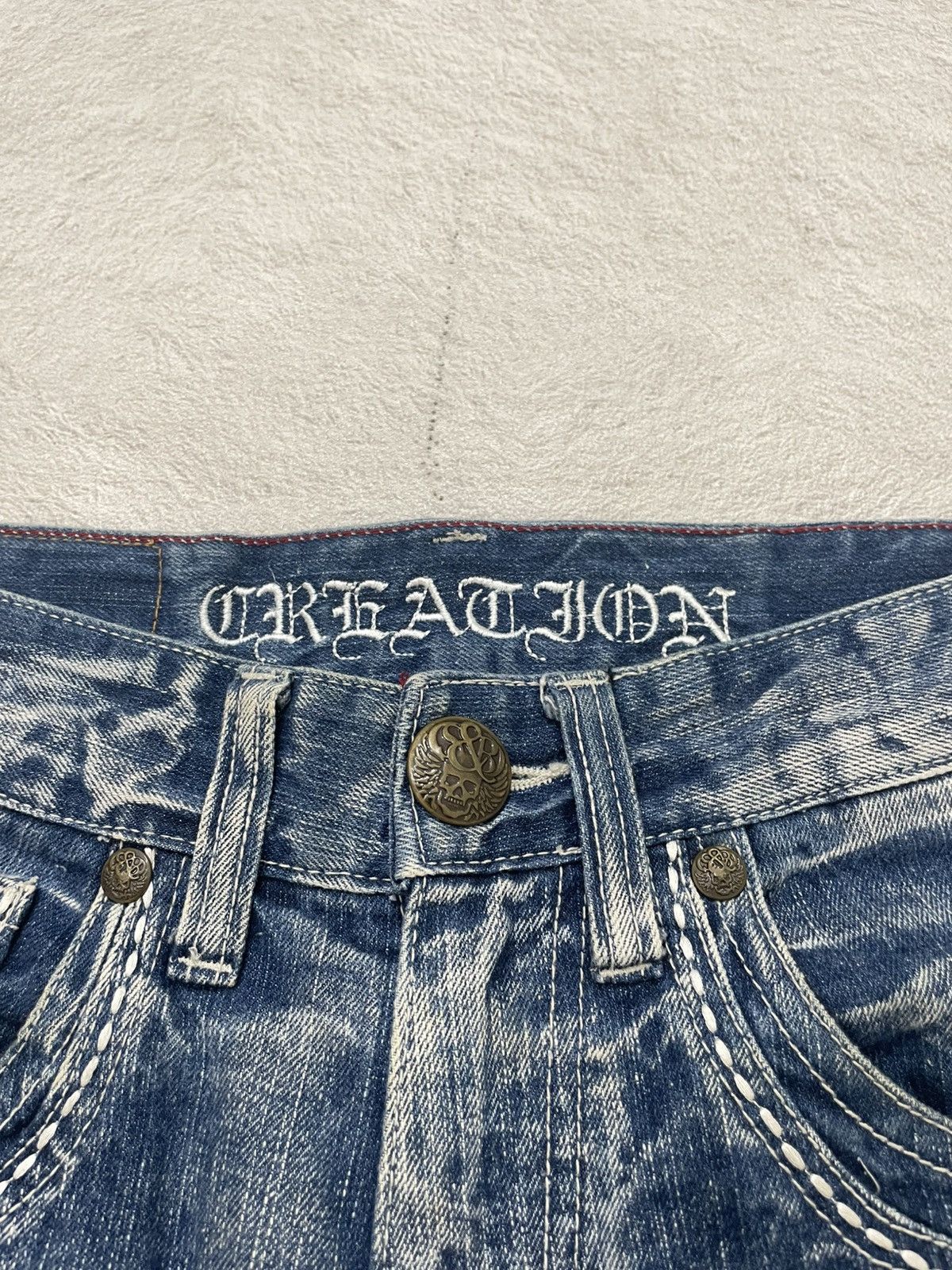 Japanese Brand 2000s Japan Washed Denim Heavy Fade Distressed If6was9 LGB Size US 30 / EU 46 - 5 Thumbnail