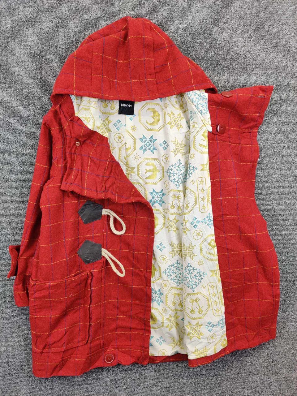 Ne-Net Vintage Ne-net Issey Miyake Duffle Wool Hooded Coat Size US L / EU 52-54 / 3 - 7 Thumbnail