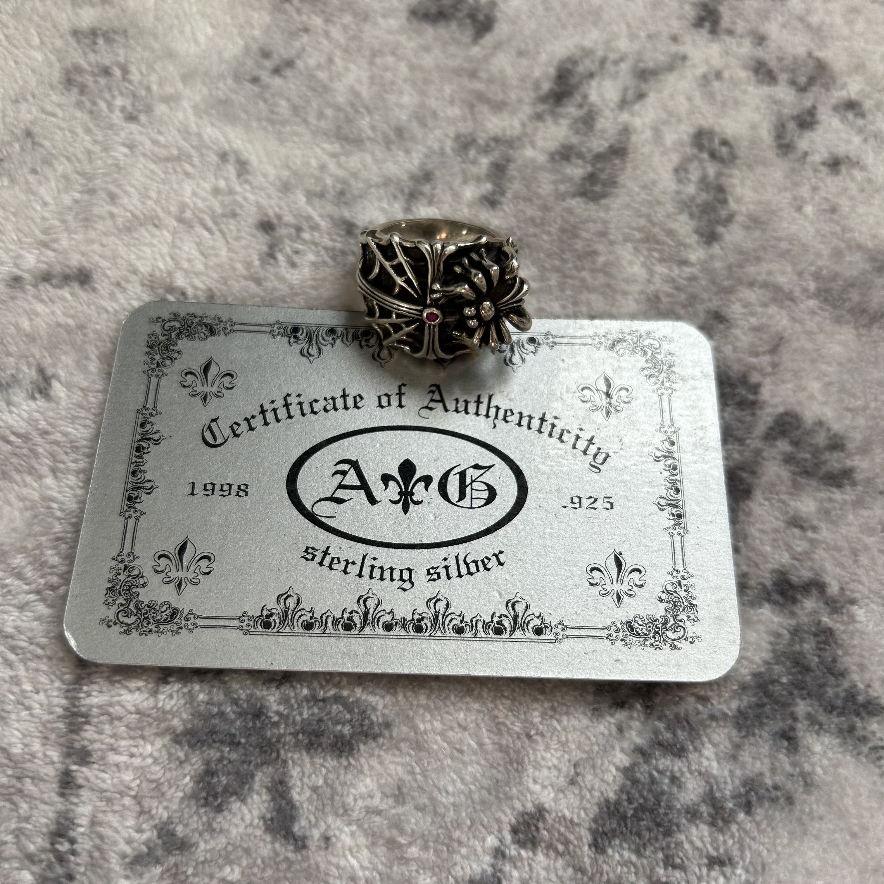 A&G Rock A&G Rock N’ Roll Couture Ruby Spider Ring Size 9 Size ONE SIZE - 6 Thumbnail