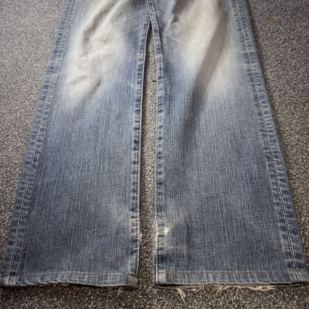 Kapital 🇯🇵 Japanese Heavy Faded Edwin 503 Distressed Denim Size US 28 / EU 44 - 6 Thumbnail