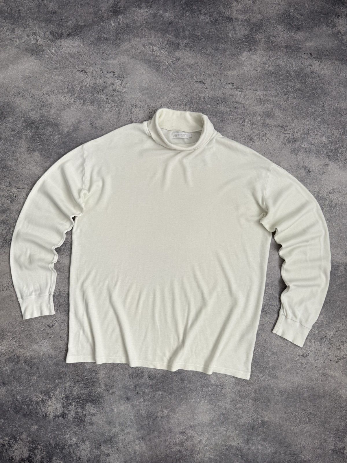 Sunspel Sunspel White Turtleneck Long Sleeve T-Shirt Tee Vintage Y2K Size US L / EU 52-54 / 3 - 3 Thumbnail