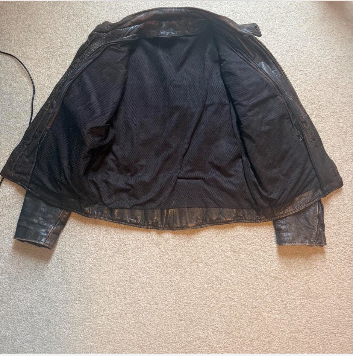 Vintage Vintage Brown Leather Moto Jacket Motorcycle Size US XL / EU 56 / 4 - 4 Thumbnail
