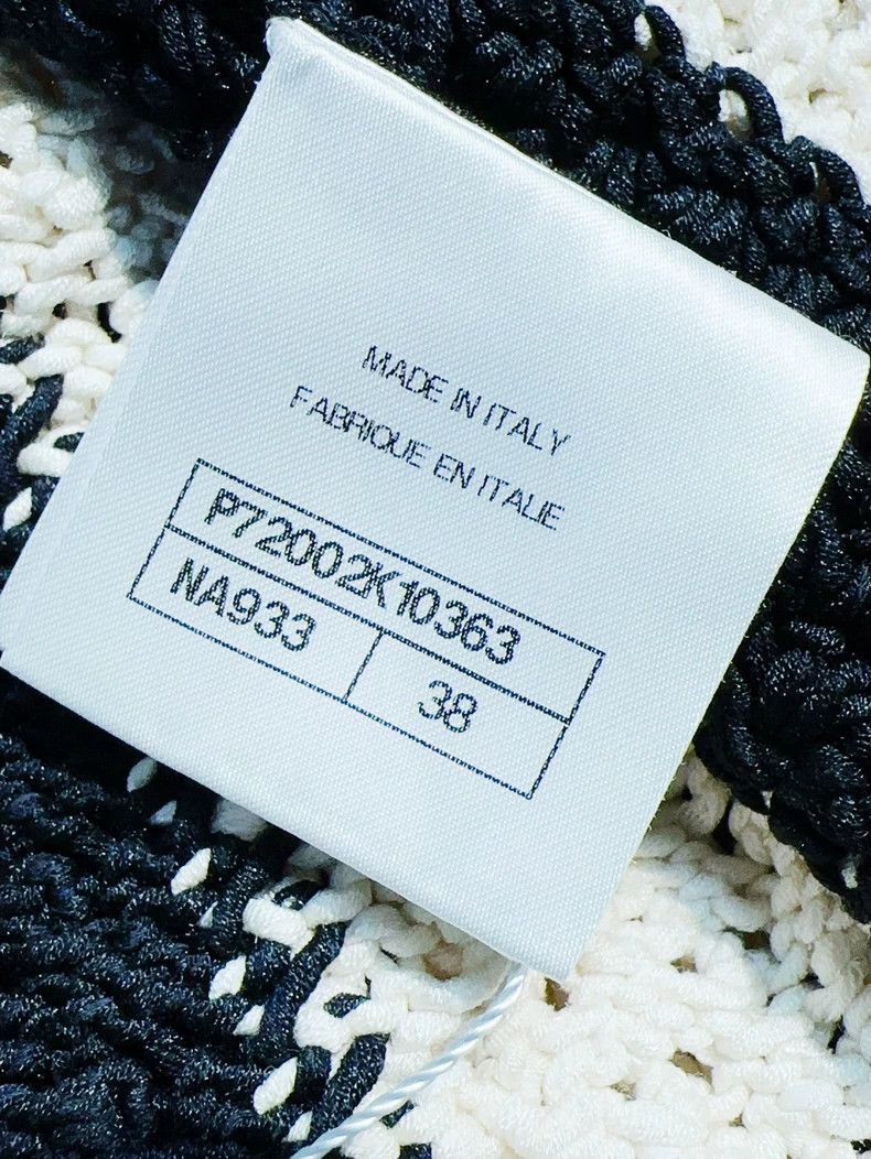 Chanel Chanel Black and white color-blocked hollow woven cardigan Size XS / US 0-2 / IT 36-38 - 8 Thumbnail
