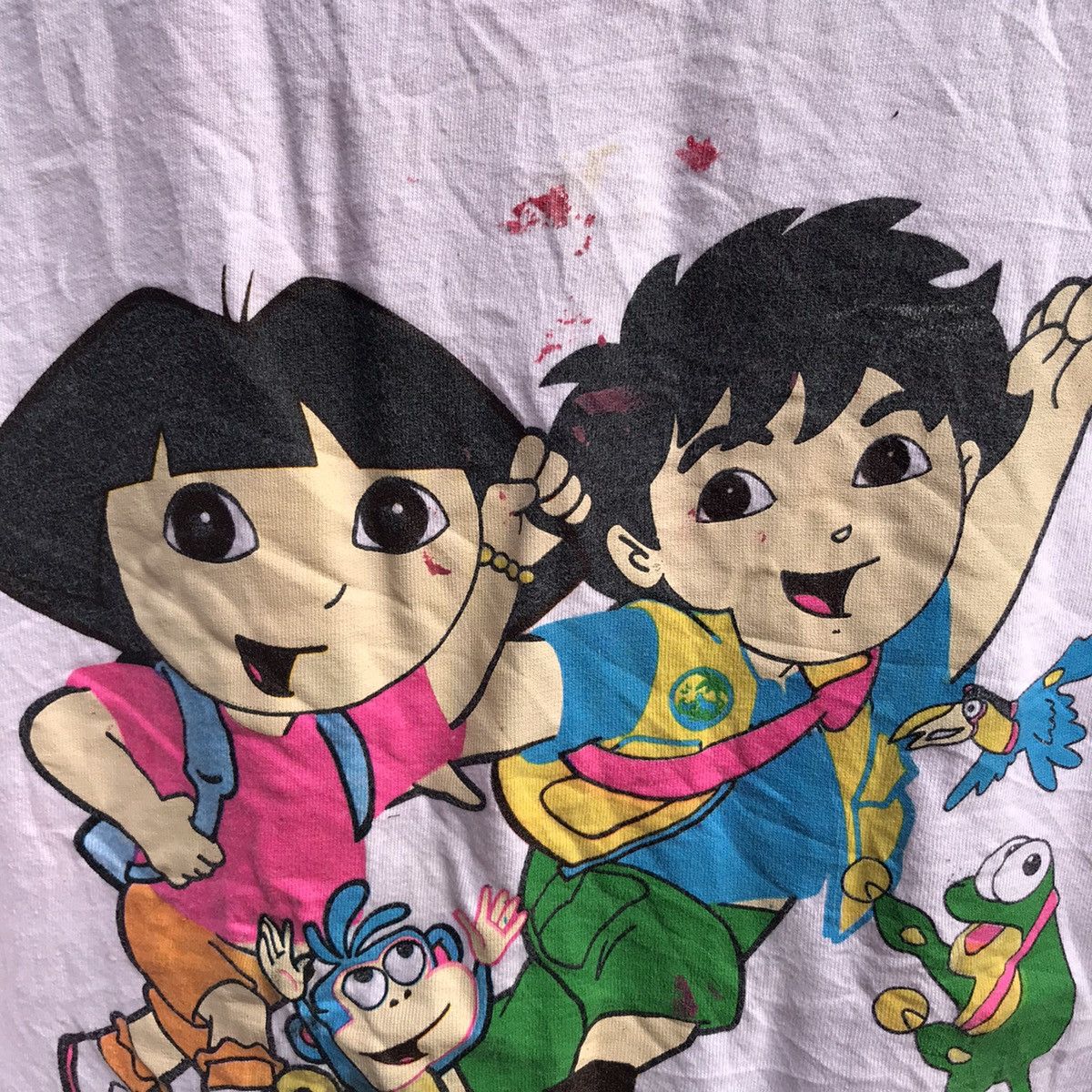 Vintage Vintage DORA THE EXPLORER tee cartoons nostalgic Size US L / EU 52-54 / 3 - 3 Thumbnail