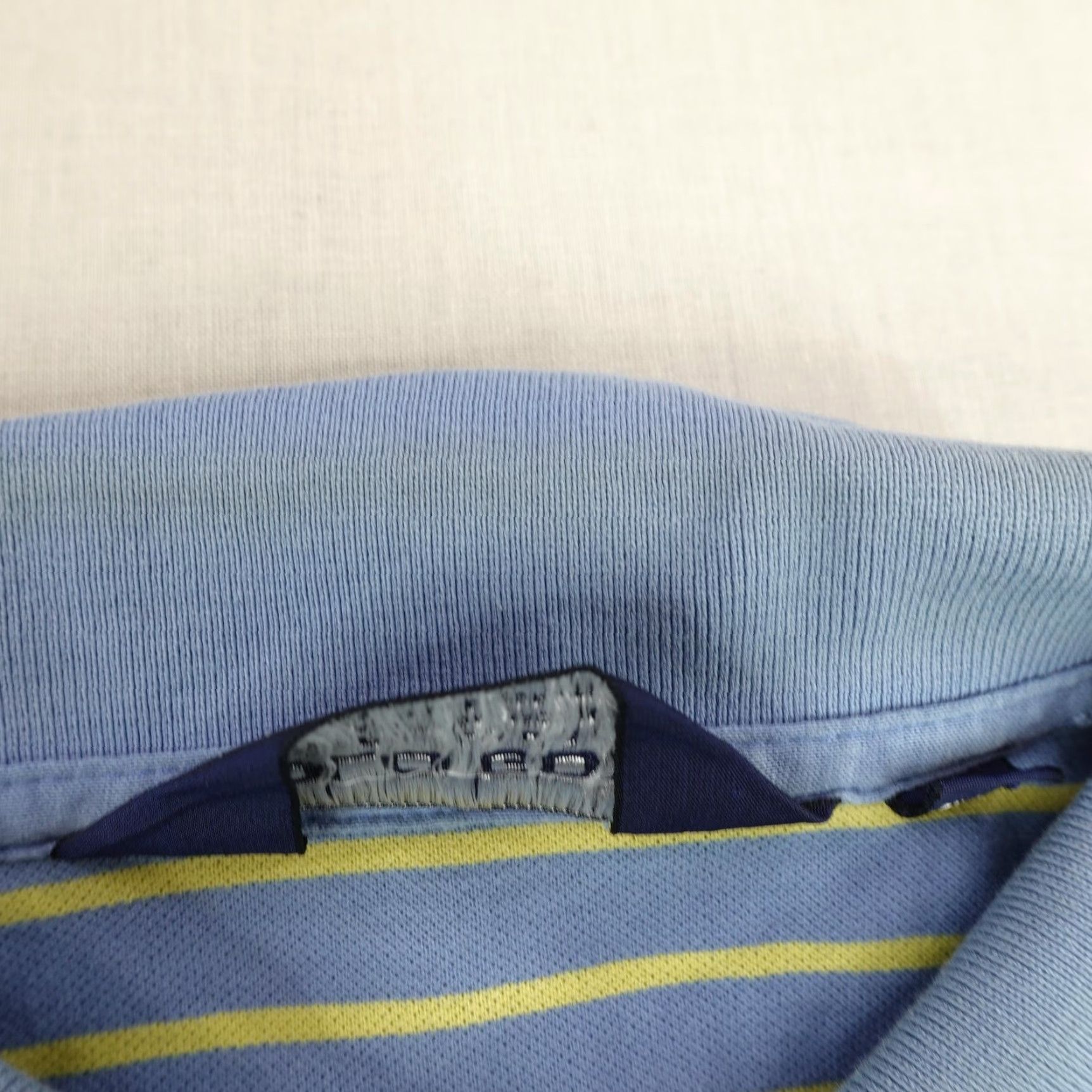 Polo Ralph Lauren Ralph Lauren Polo Shirt Mens Large Short Sleeve Golf Striped Pima Cotton Blue Yellow Size US L / EU 52-54 / 3 - 5 Thumbnail