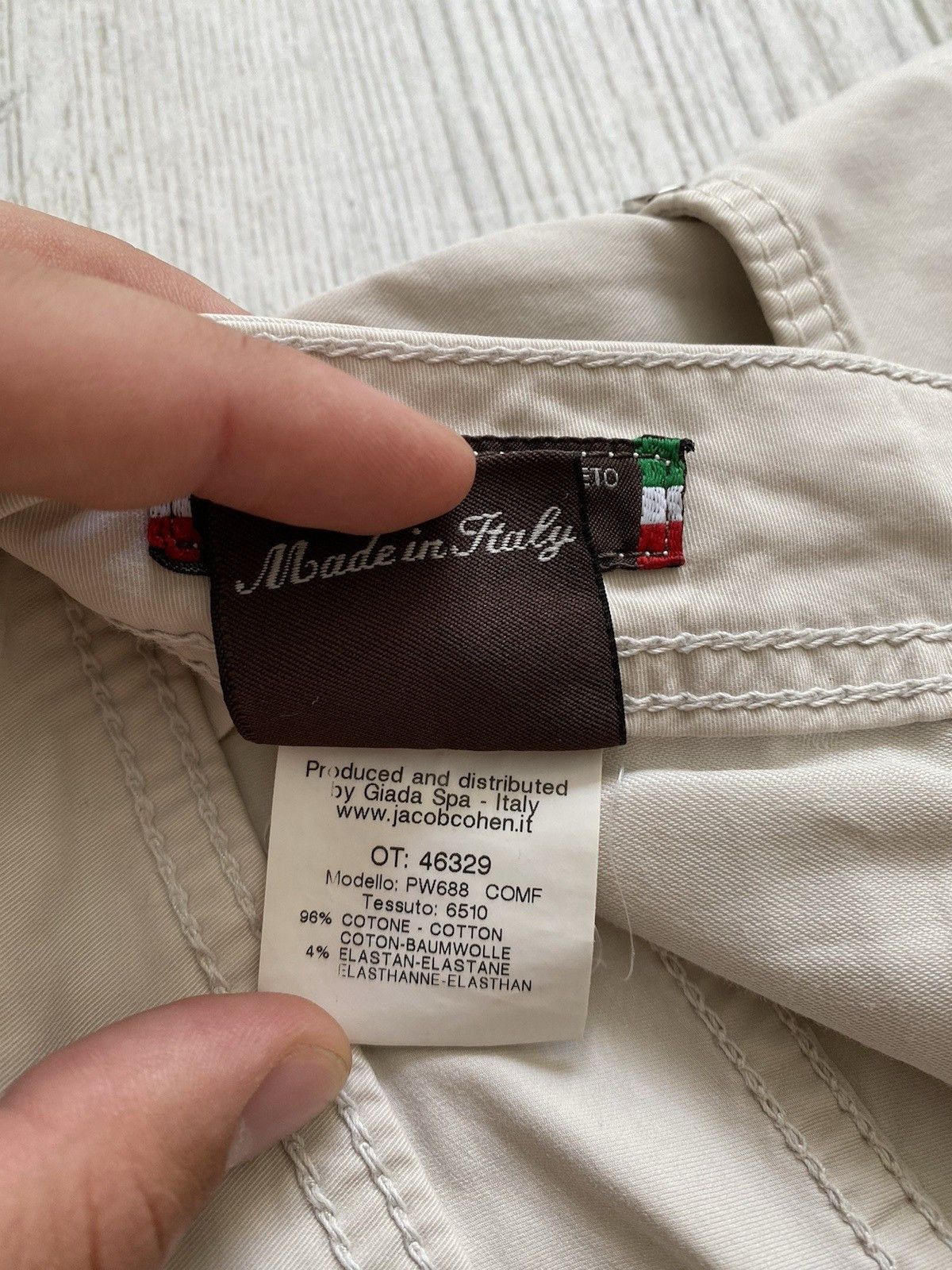 Jacob Cohen Jacob Cohen Cotton Beige Casual Chino Pants Size US 34 / EU 50 - 16 Thumbnail