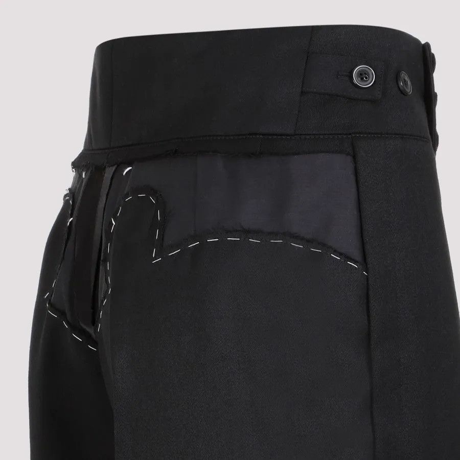 Maison Margiela o1y0625 Casual Pant in Black Size 27" / US 4 / IT 40 - 4 Thumbnail
