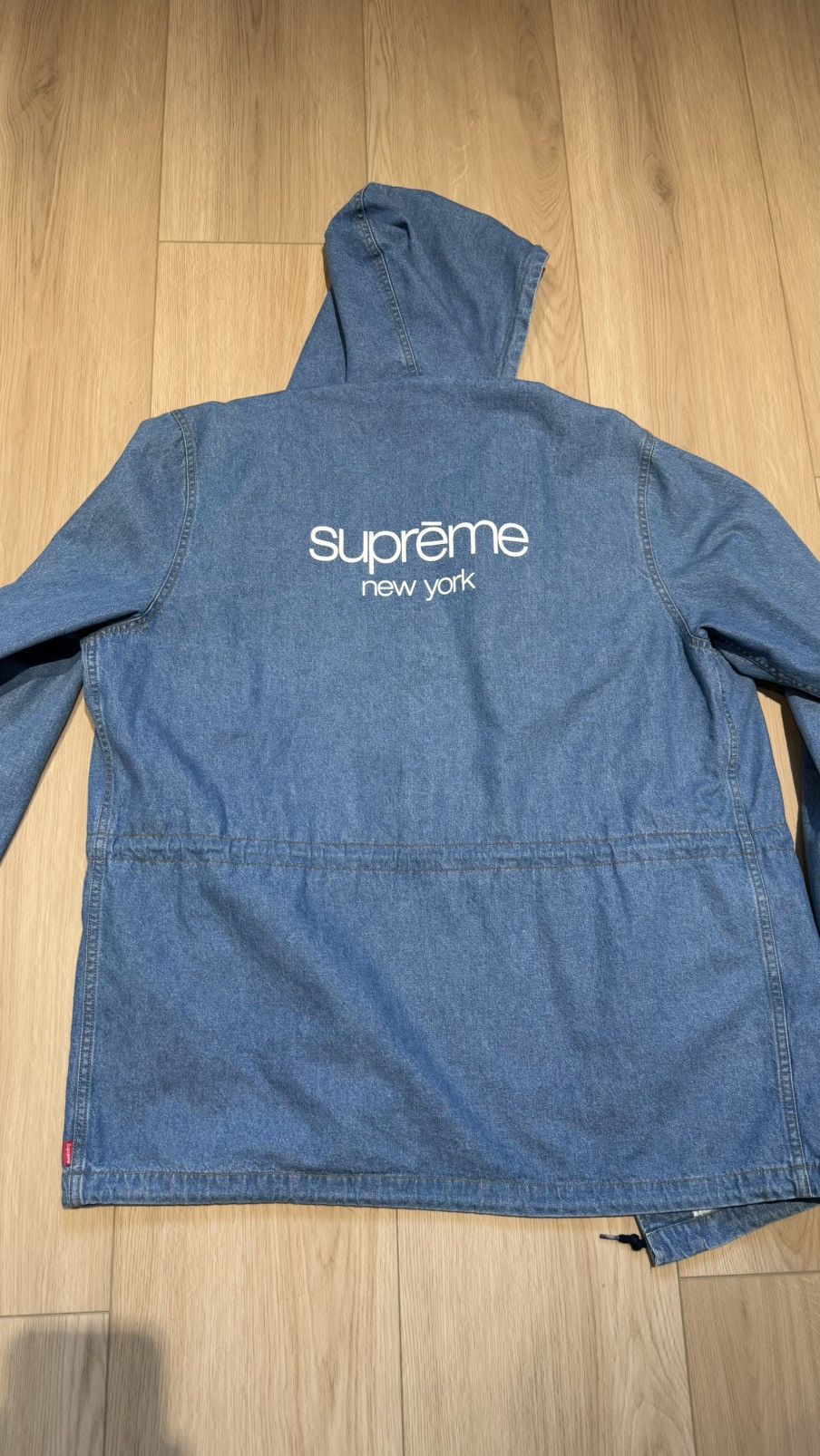 Supreme Supreme Denim Parka Jacket Coat ss14 classic logo rare Size US XL / EU 56 / 4 - 3 Thumbnail