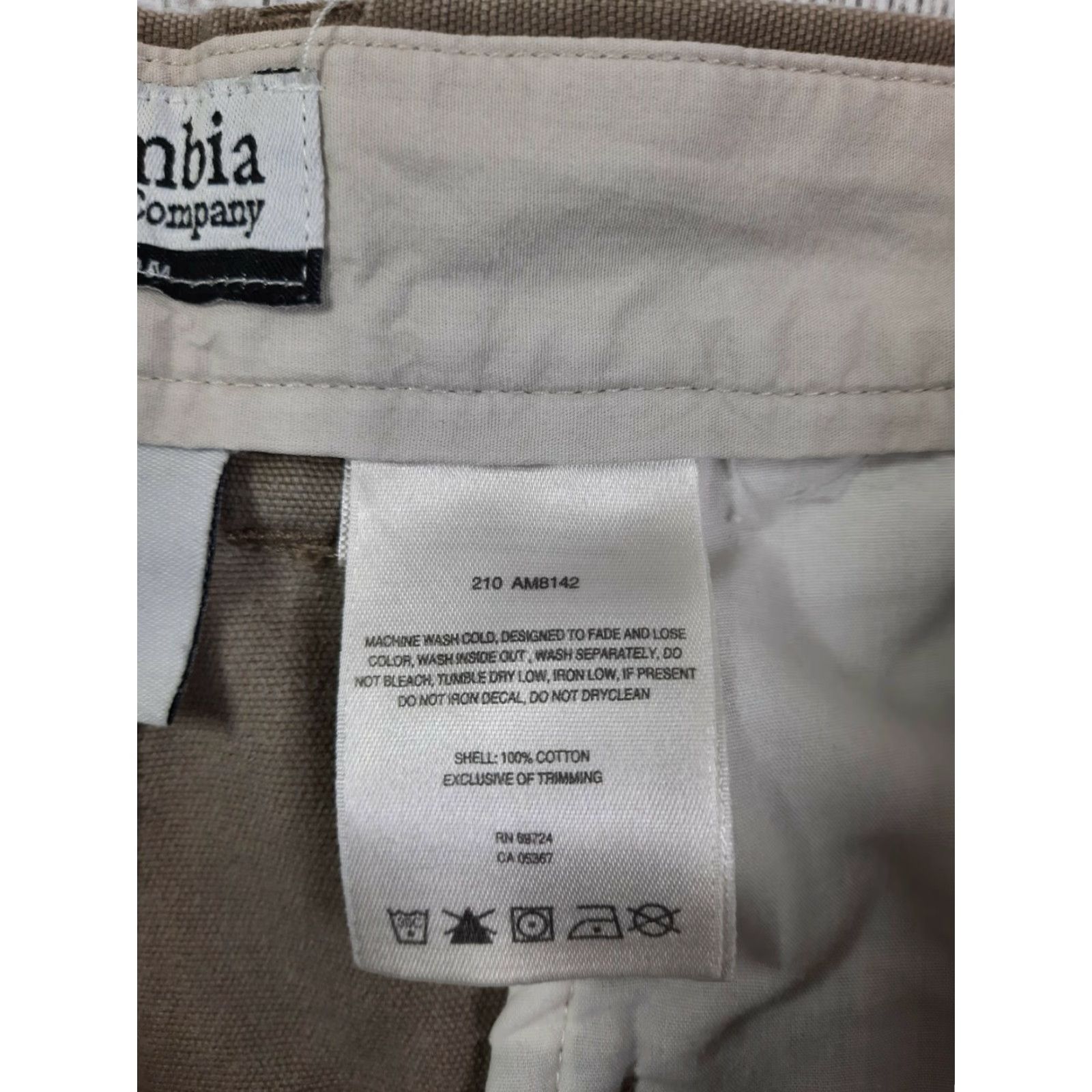 Vintage Columbia Tan Khaki Cotton Canvas Regular Fit Pants Size 40 Chino Men Inseam 30 Workwear Casual Outdoor Hiking Size US 38 / EU 54 - 4 Thumbnail