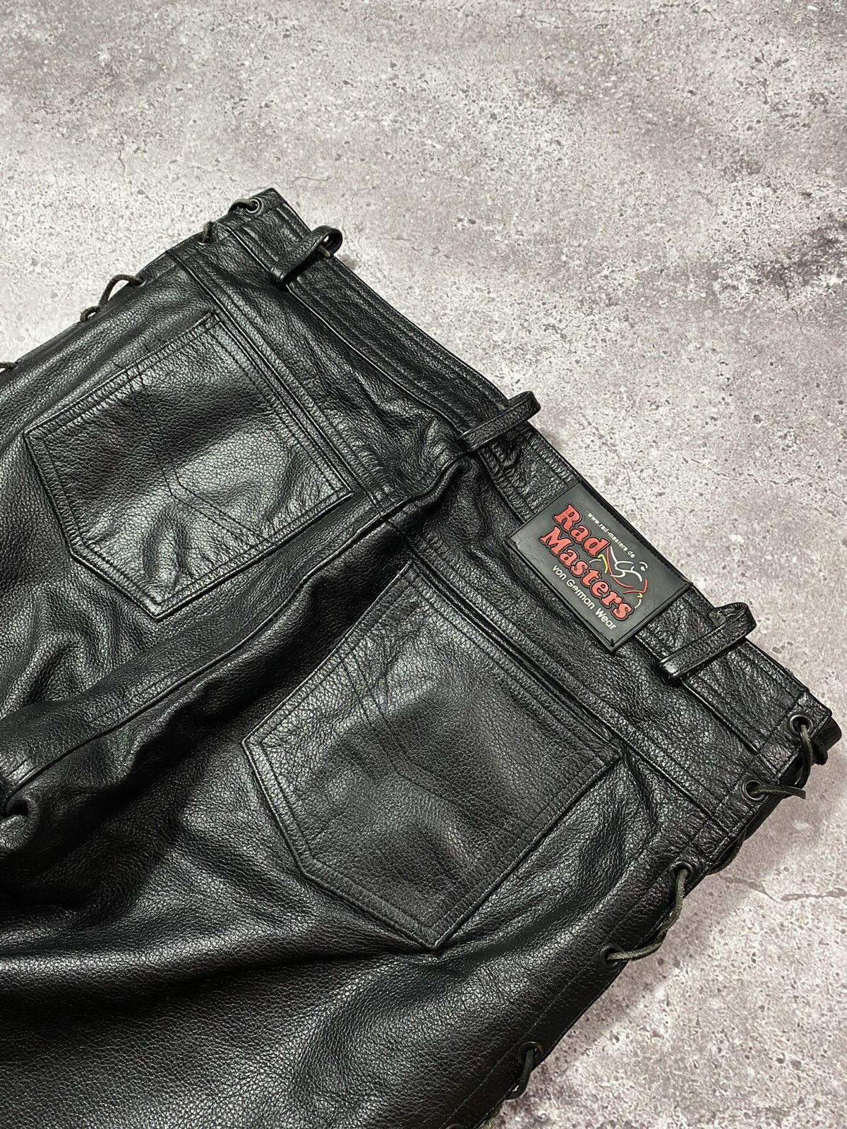 Leather × Vintage Vintage Rad Master Echtes Leder bondage pants Size US 34 / EU 50 - 10 Thumbnail