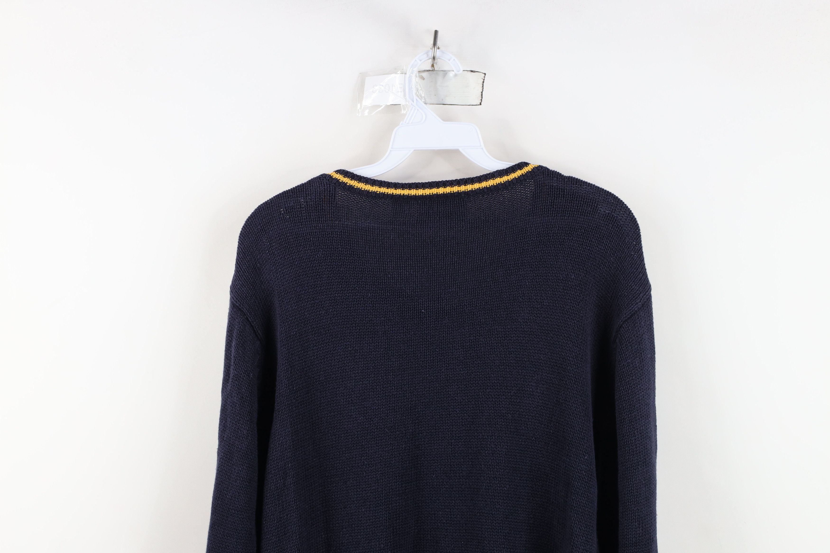 Vintage Vintage 90s Streetwear Diamond Chunky Cable Knit Sweater Size US S / EU 44-46 / 1 - 11 Thumbnail