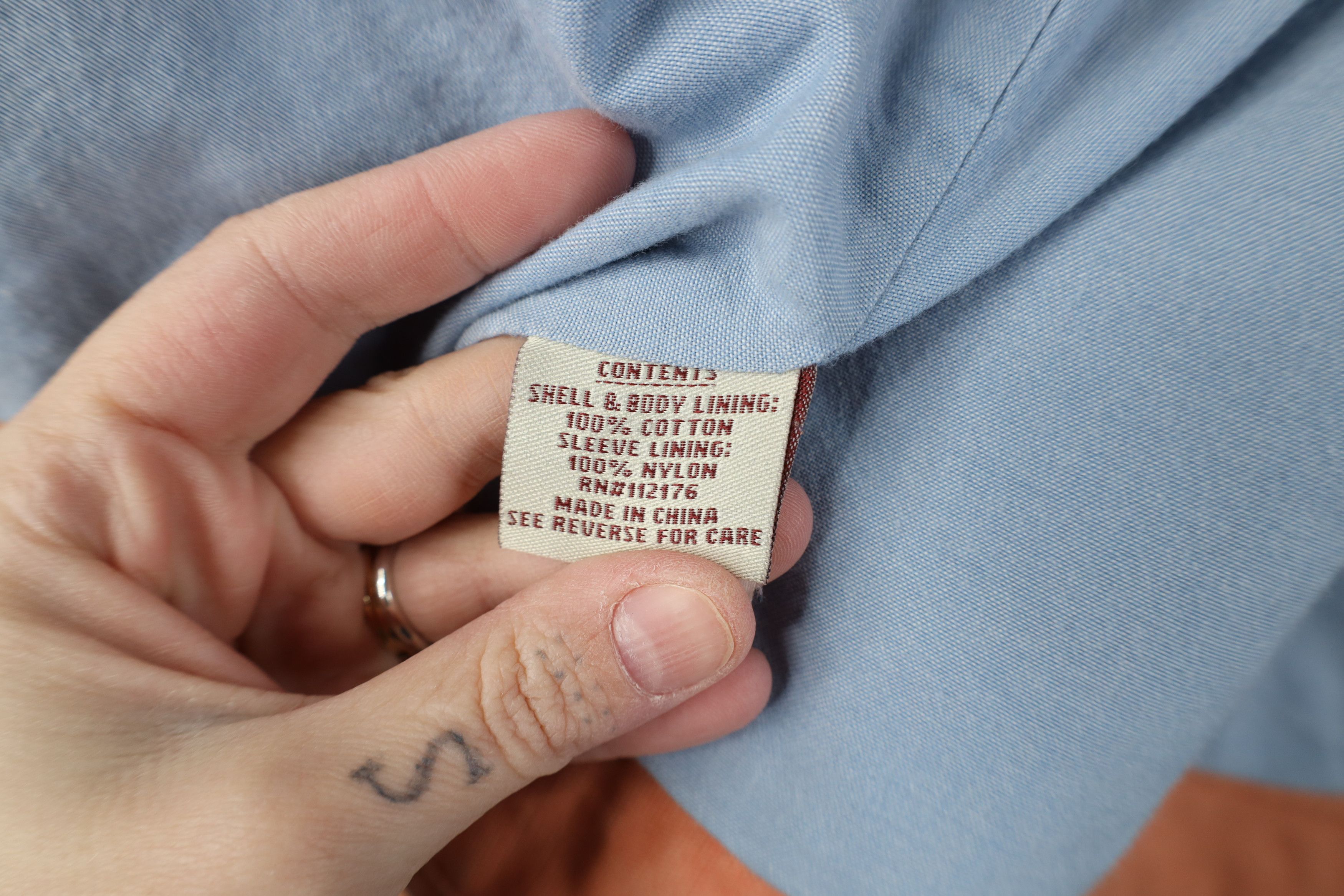 Vintage Vintage Y2K Streetwear Canvas Trucker Jacket Salmon Pink Size L / US 10 / IT 46 - 12 Thumbnail