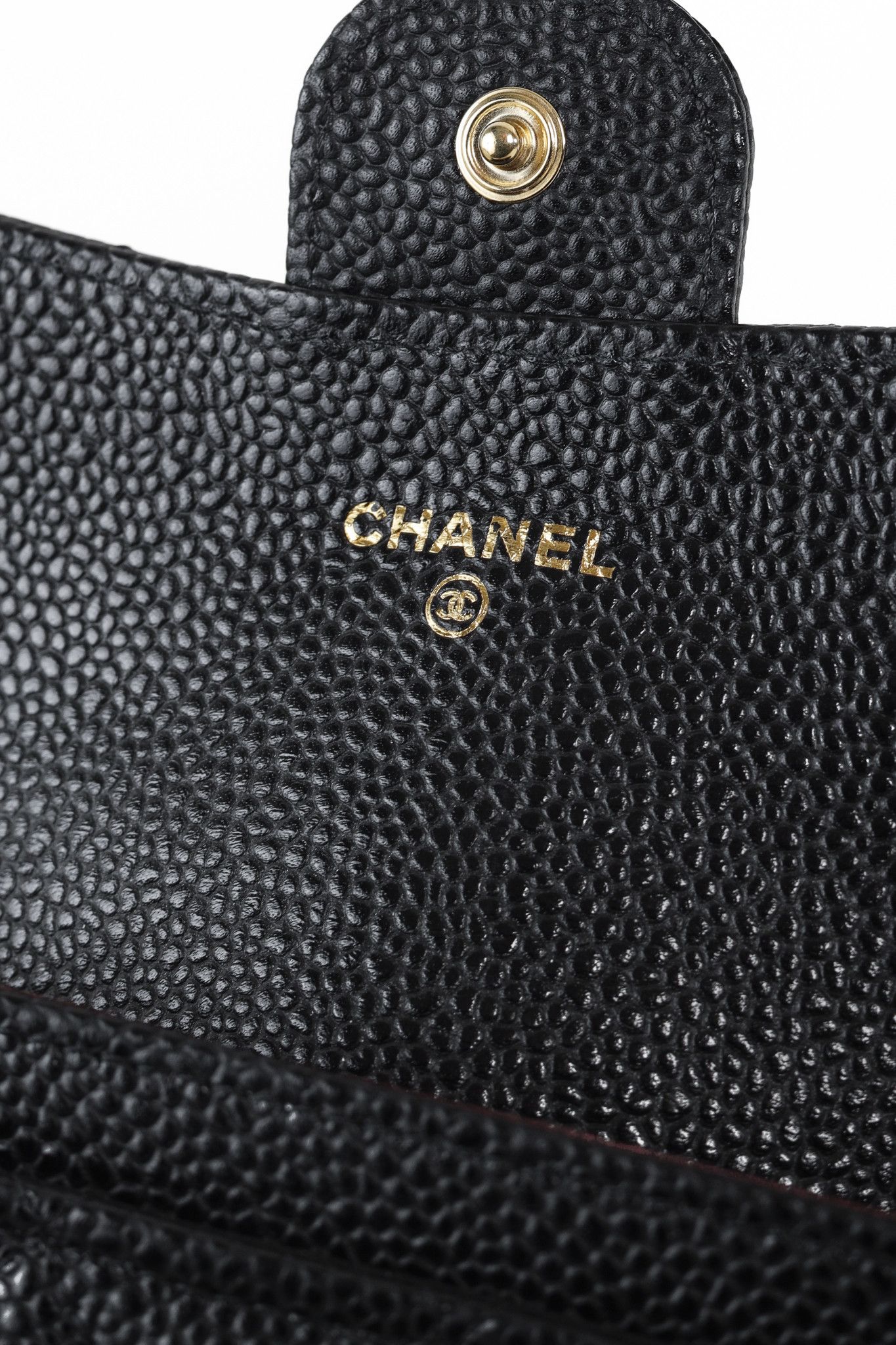 Chanel Chanel Black Caviar Leather Flap Card Holder Wallet Size ONE SIZE - 8 Thumbnail