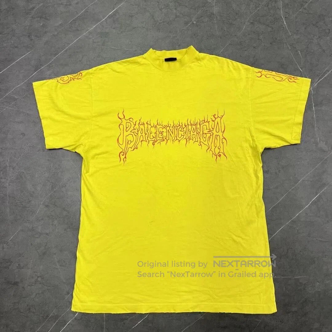 Balenciaga Balenciaga Dragon Year Flame Tee Shirt. Size US S / EU 44-46 / 1 - 1 Thumbnail