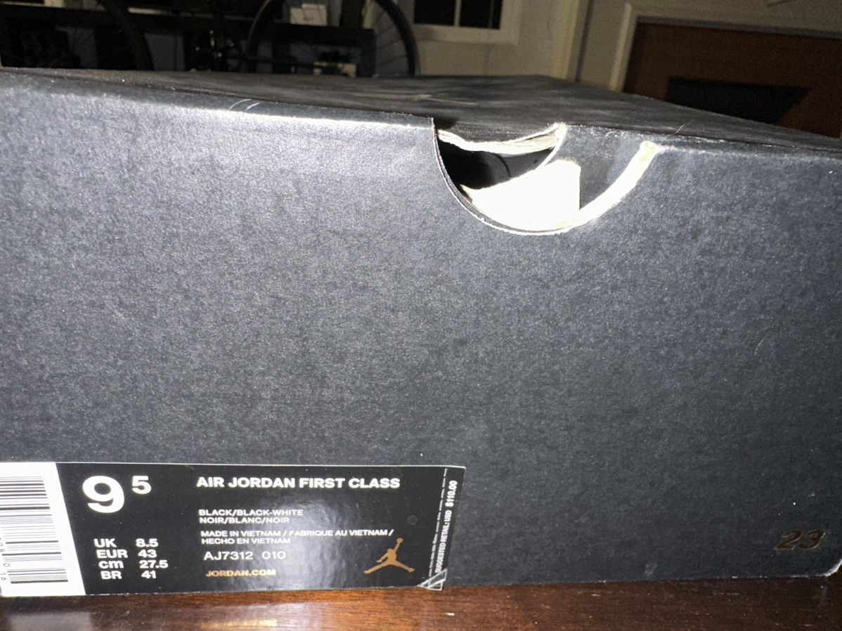 Nike Jordan First Class Black White Size US 9.5 / EU 42-43 - 6 Thumbnail